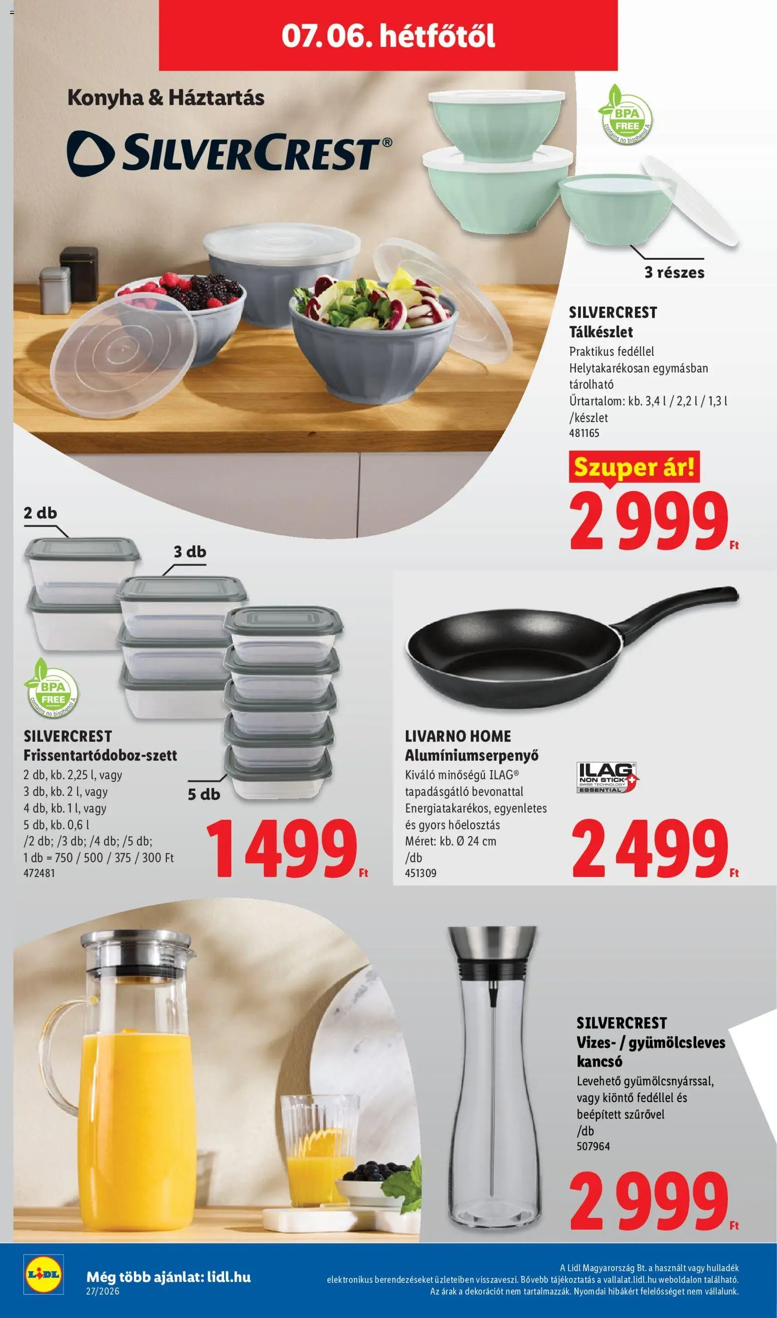 Lidl újság 2026.07.02. Lidl akciós újság