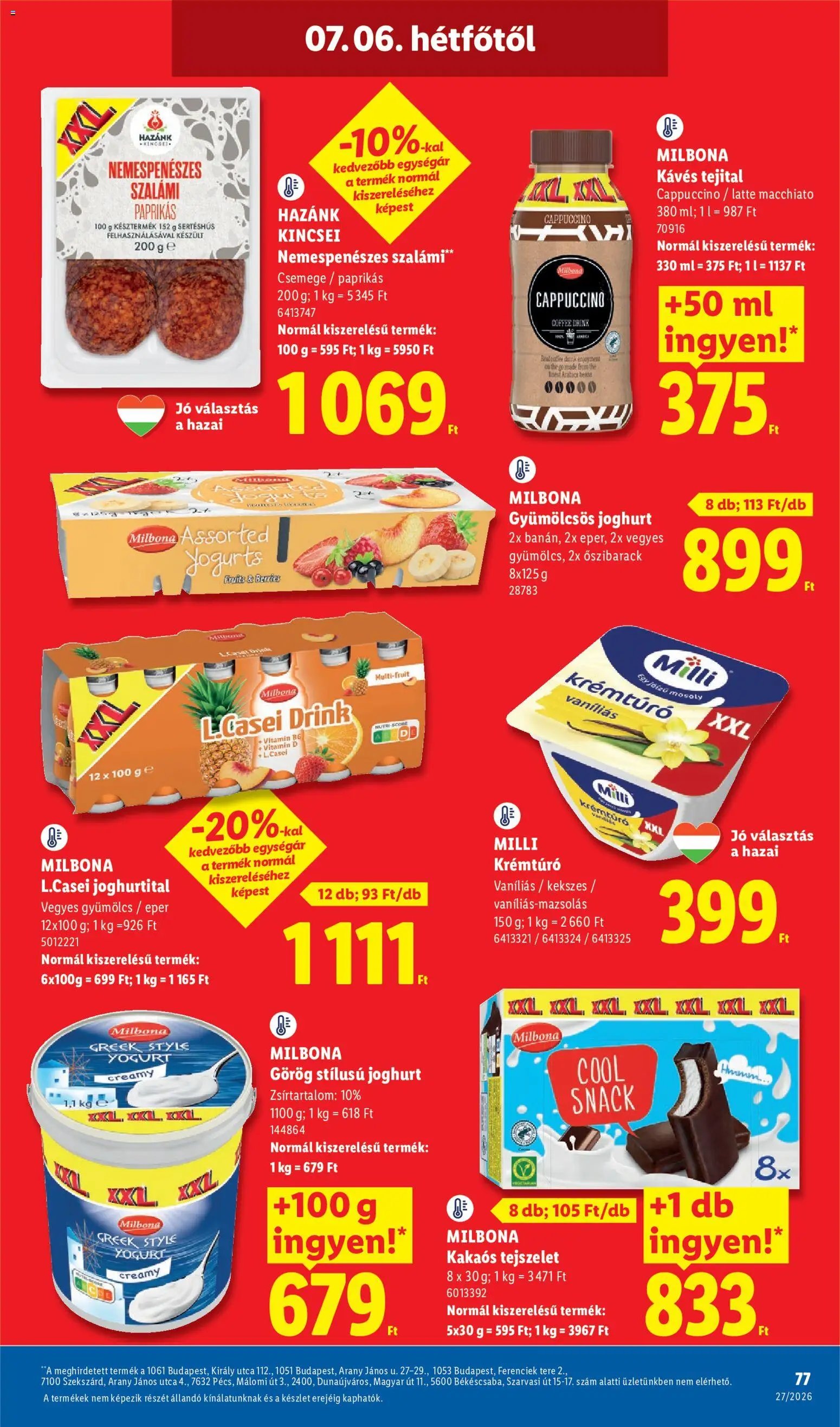Lidl újság 2026.07.02. Lidl akciós újság