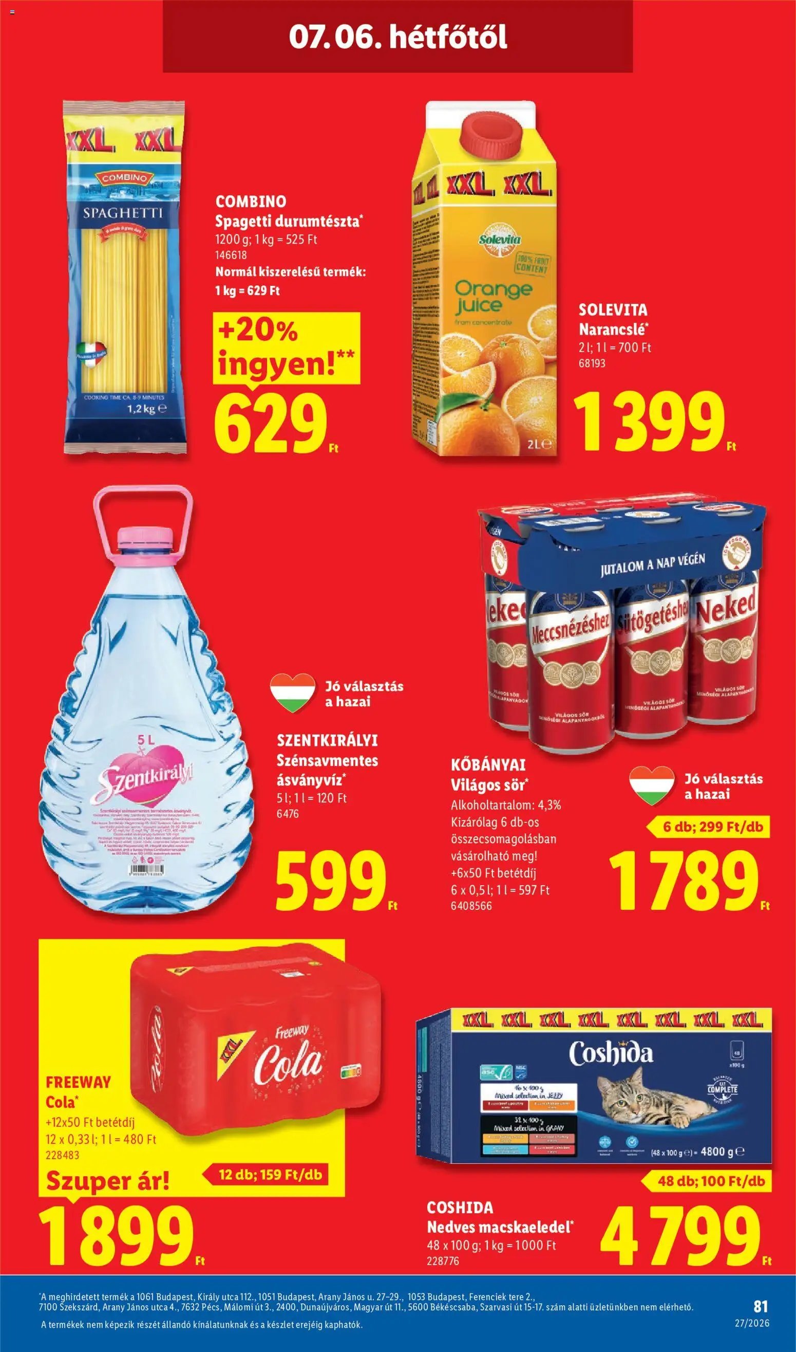 Lidl újság 2026.07.02. Lidl akciós újság