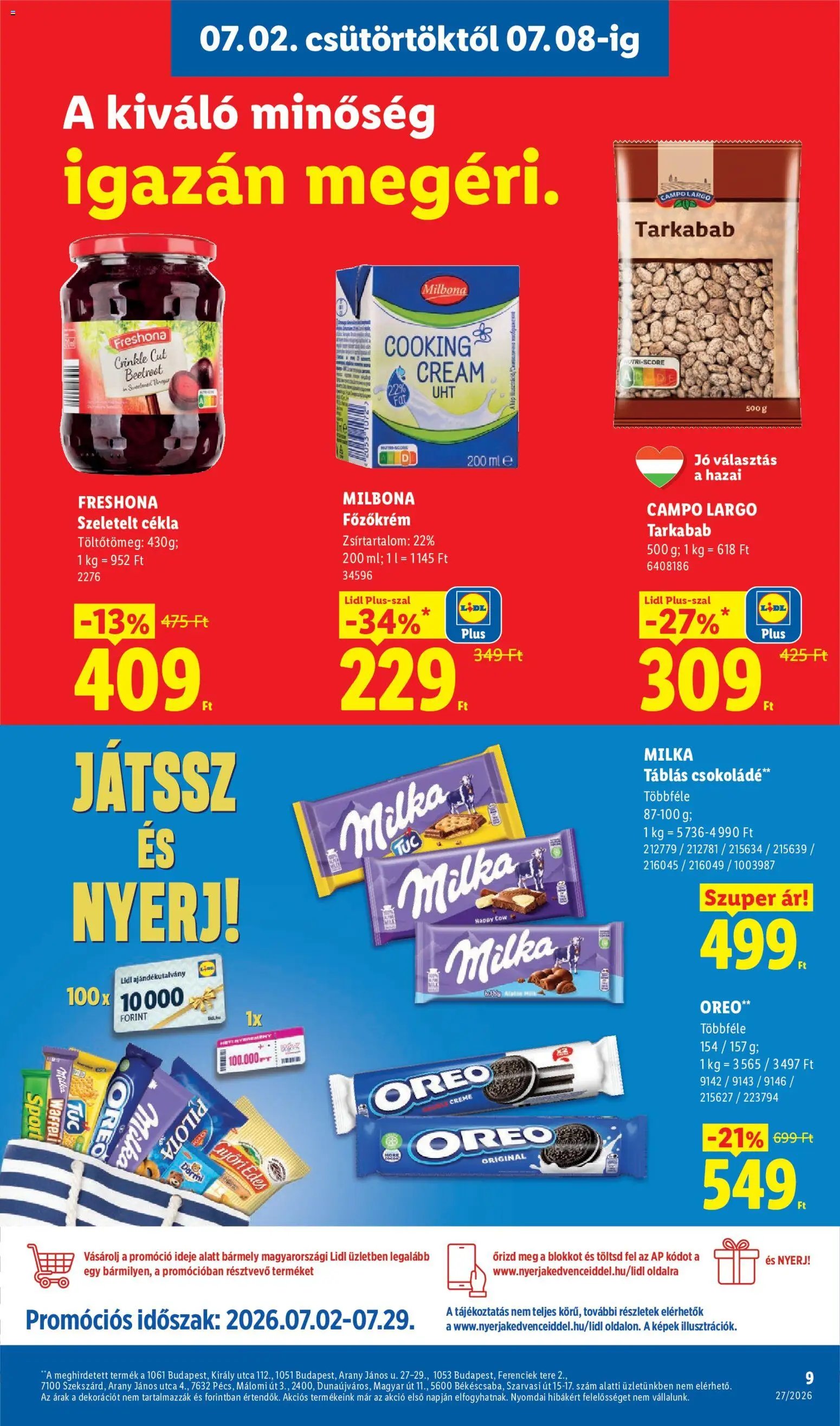 Lidl újság 2026.07.02. Lidl akciós újság