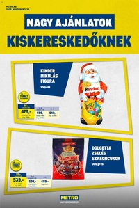 Metro újság 2025.11.02. Nagy Ajánlatok Kiskereskedőknek (2025-11-02 - 2025-11-30)
