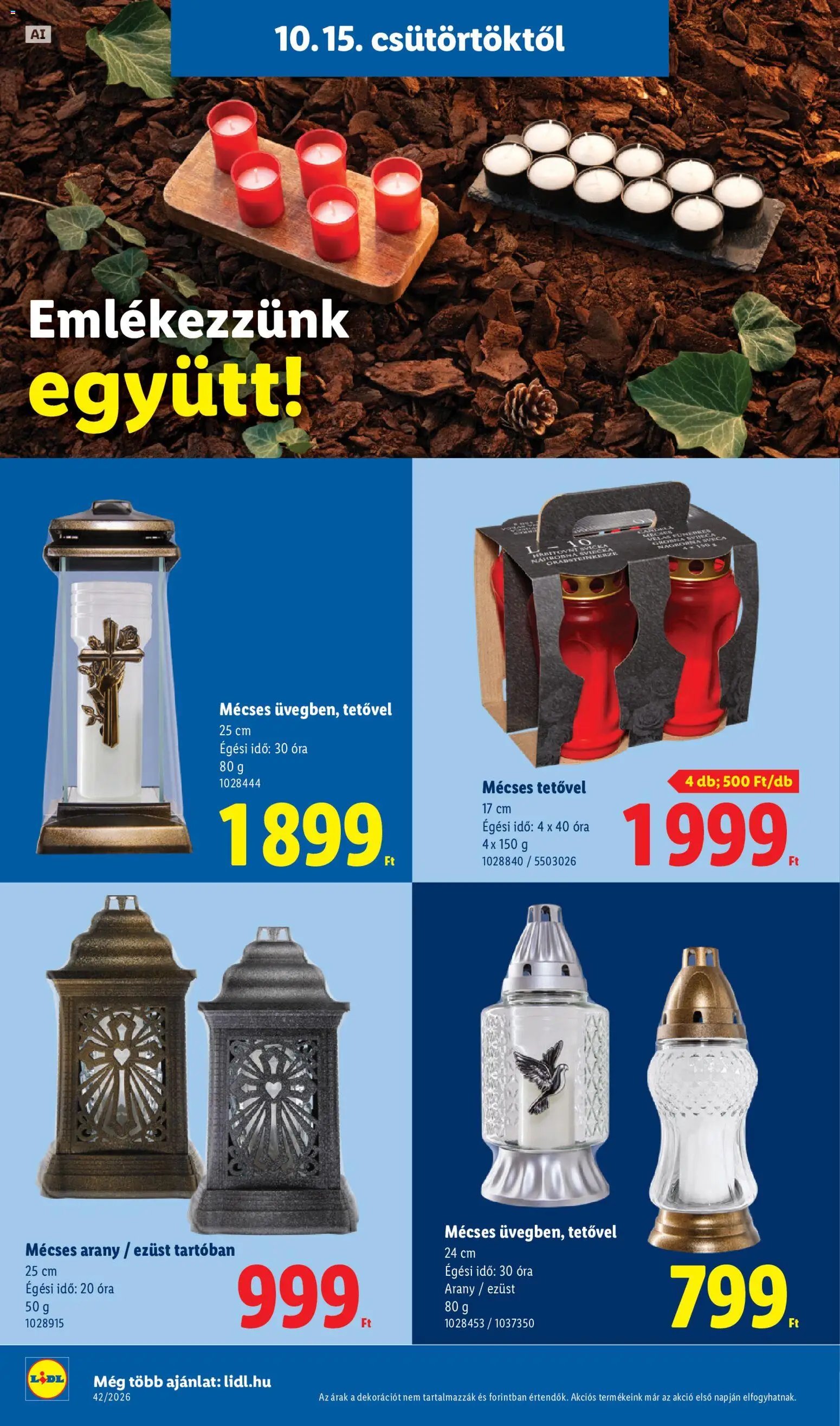 Lidl akciós ujság 2026.10.15. 🎃 HALLOWEEN 🧡