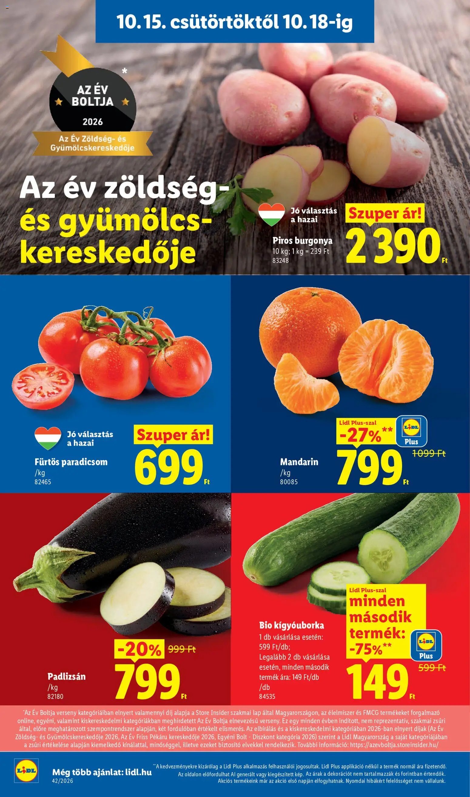Lidl akciós ujság 2026.10.15. 🎃 HALLOWEEN 🧡