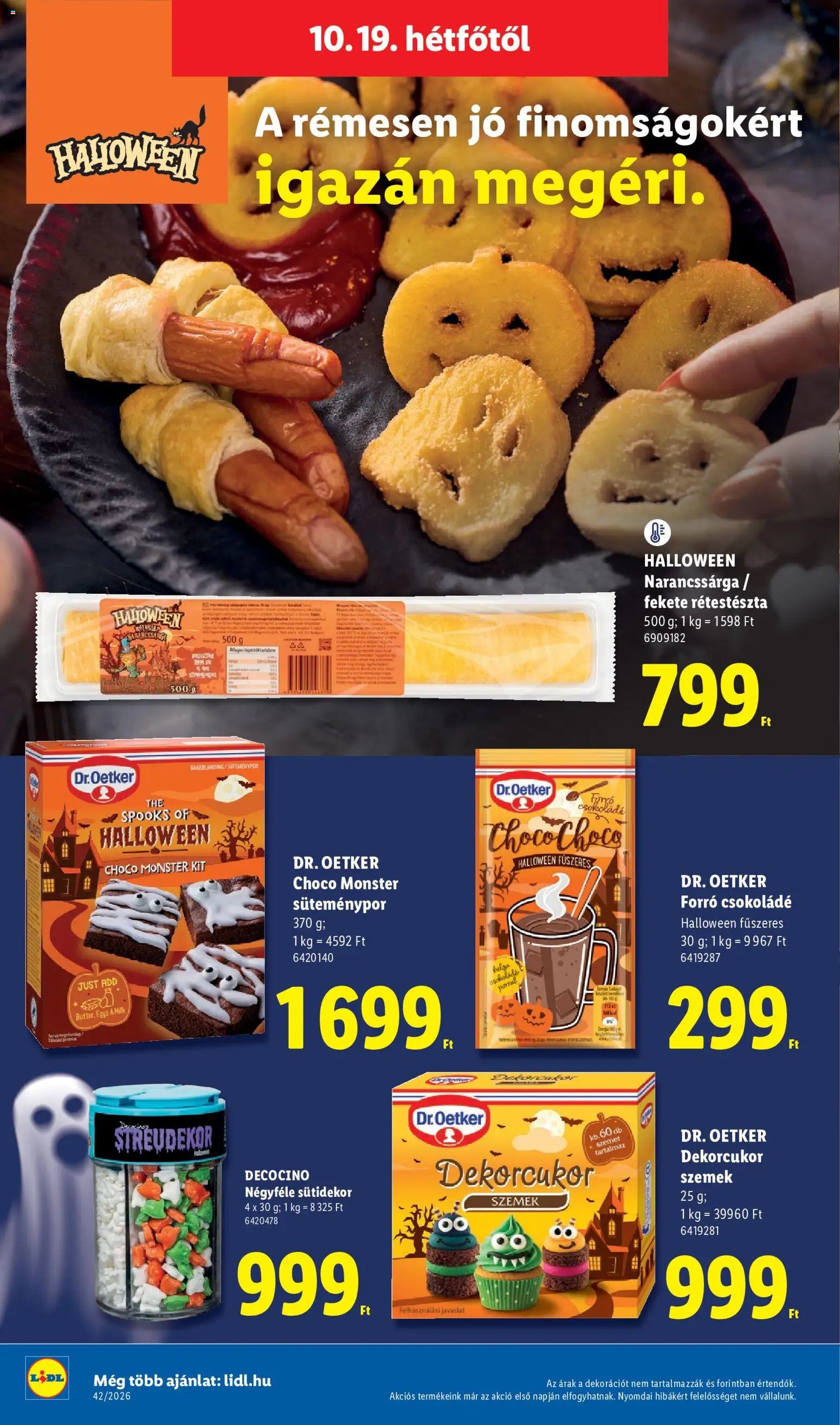 Lidl akciós ujság 2026.10.15. 🎃 HALLOWEEN 🧡