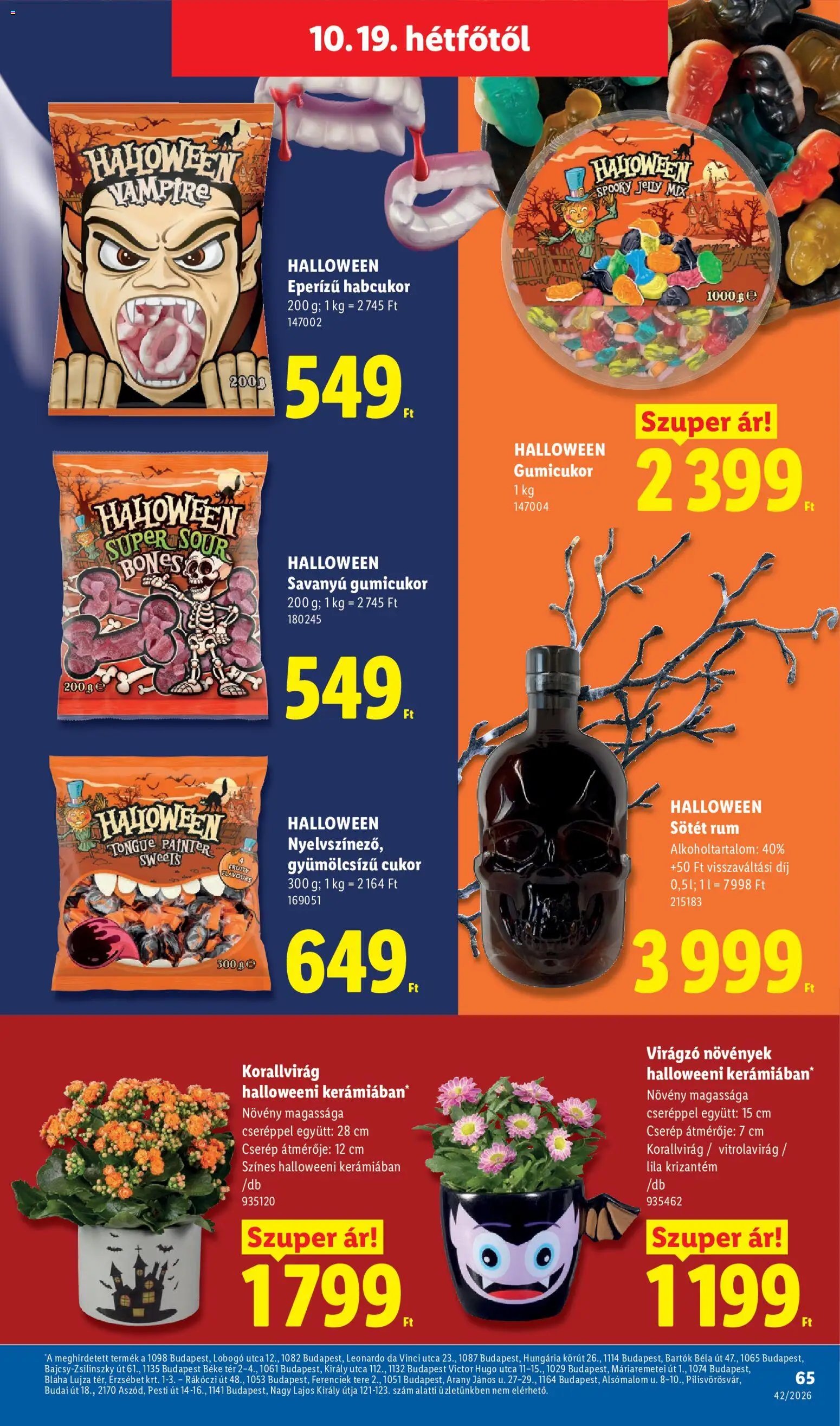 Lidl akciós ujság 2026.10.15. 🎃 HALLOWEEN 🧡