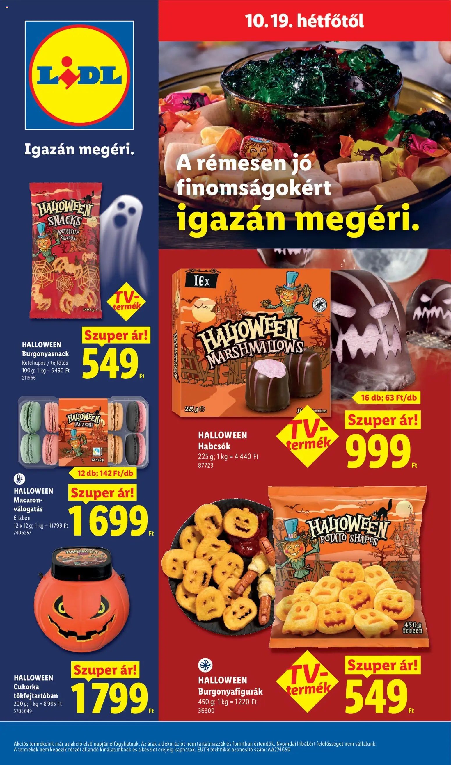 Lidl akciós ujság 2026.10.15. 🎃 HALLOWEEN 🧡