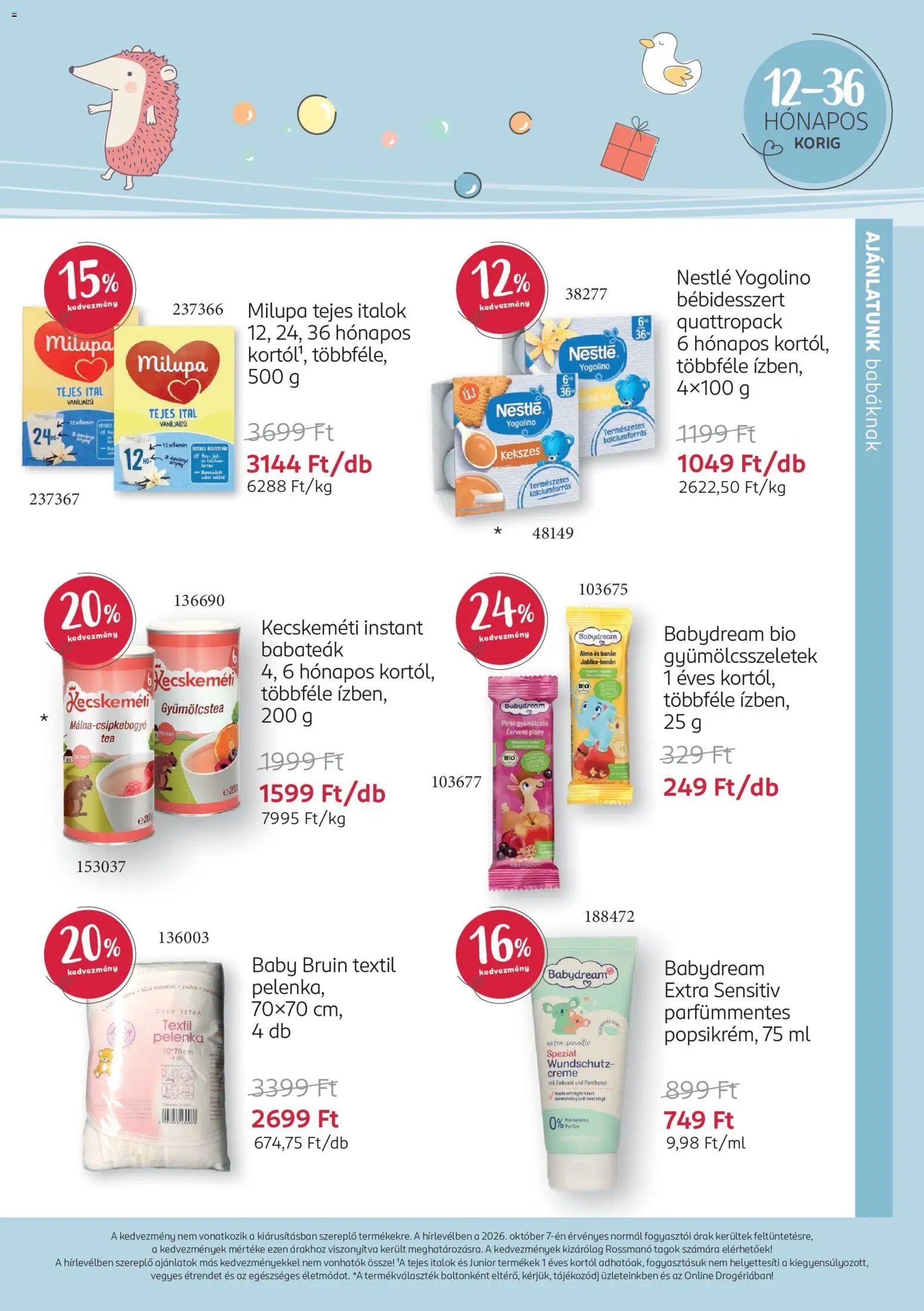 Rossmann Babaprogram 2026.10.12. - lapozható formában szórólap ✳️