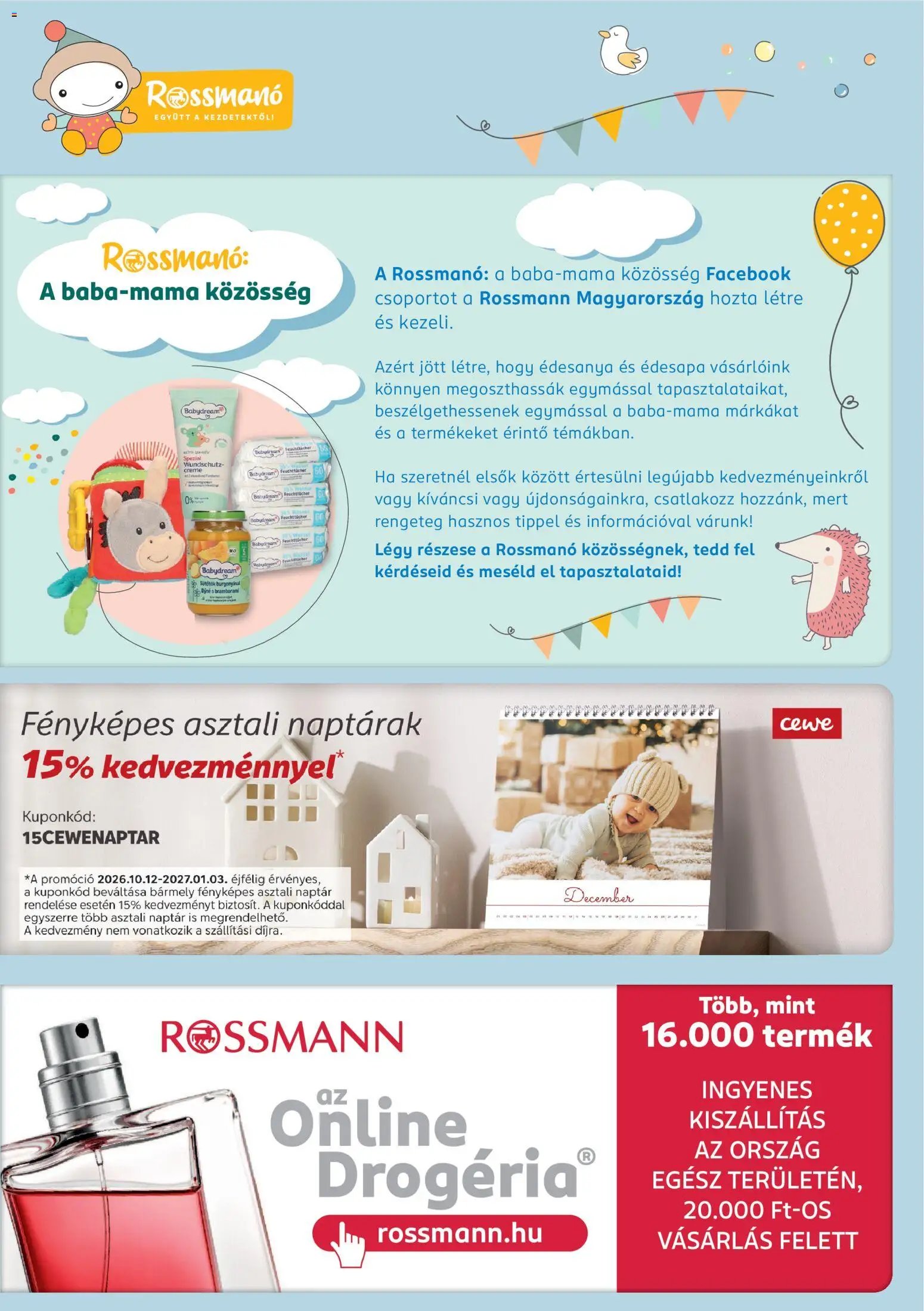 Rossmann Babaprogram 2026.10.12. - lapozható formában szórólap ✳️