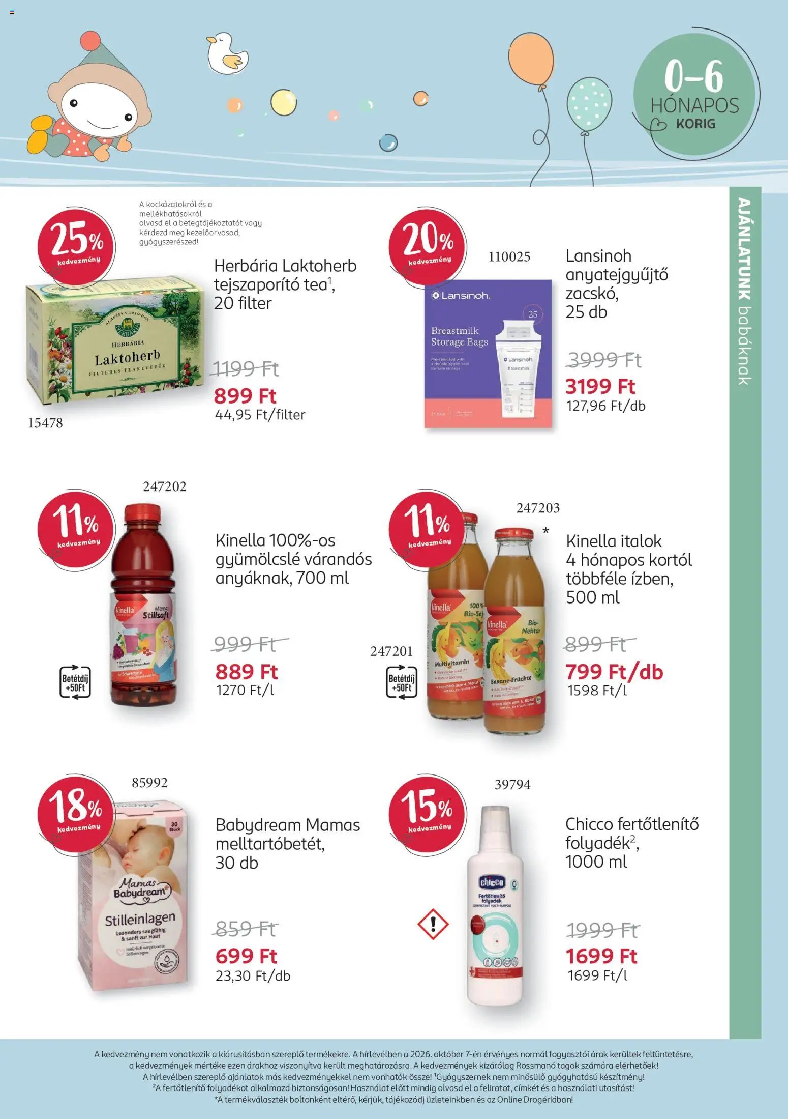 Rossmann Babaprogram 2026.10.12. - lapozható formában szórólap ✳️