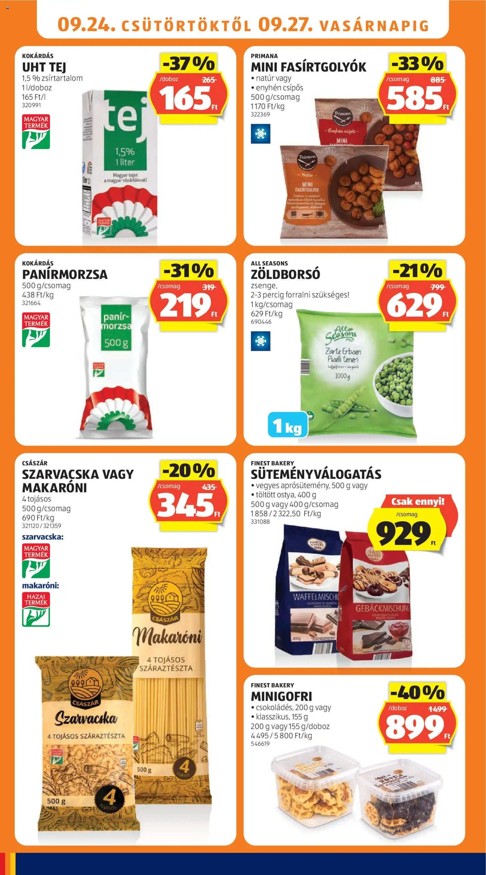 Aldi újság 2026.09.24. Aldi akciós újság