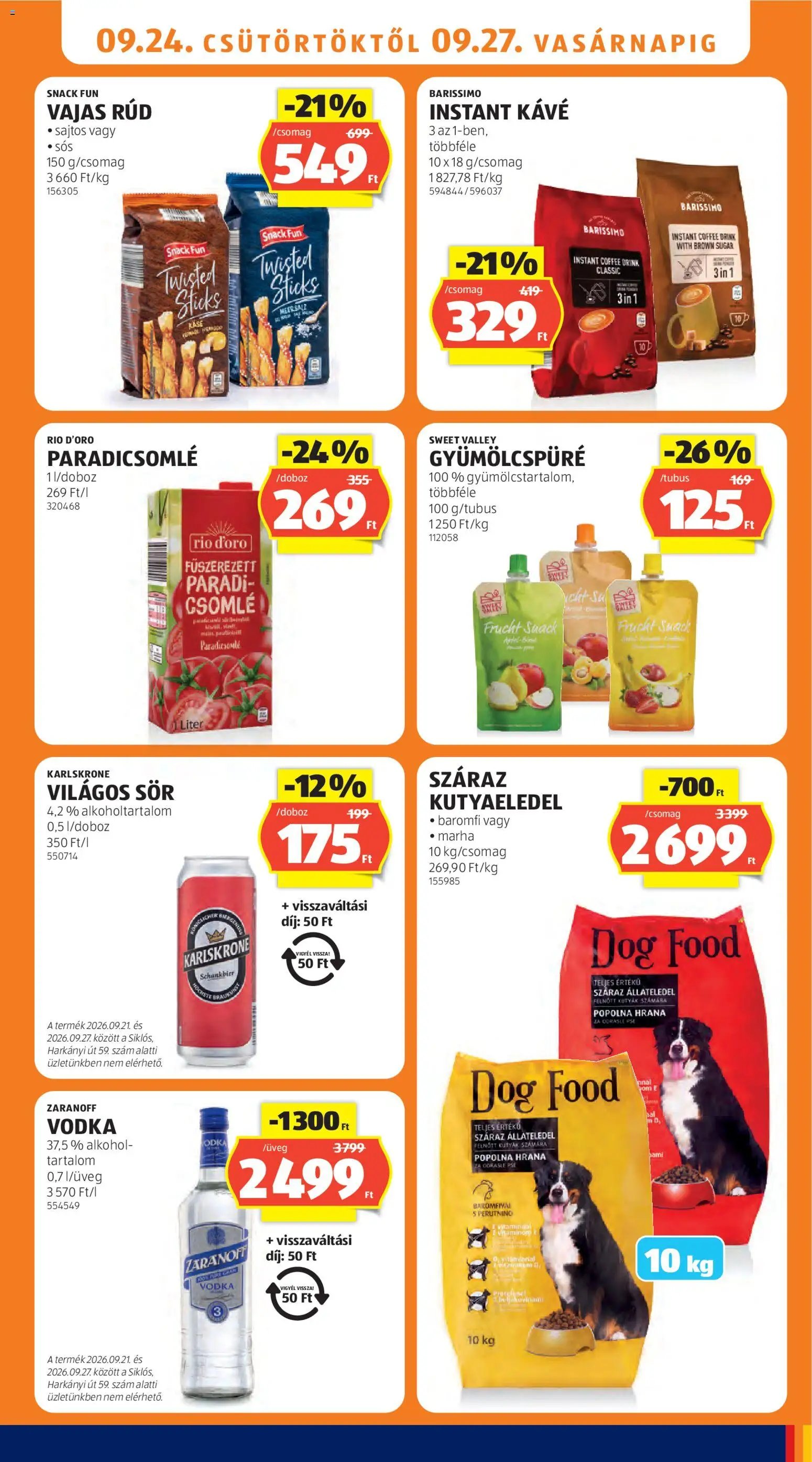 Aldi újság 2026.09.24. Aldi akciós újság
