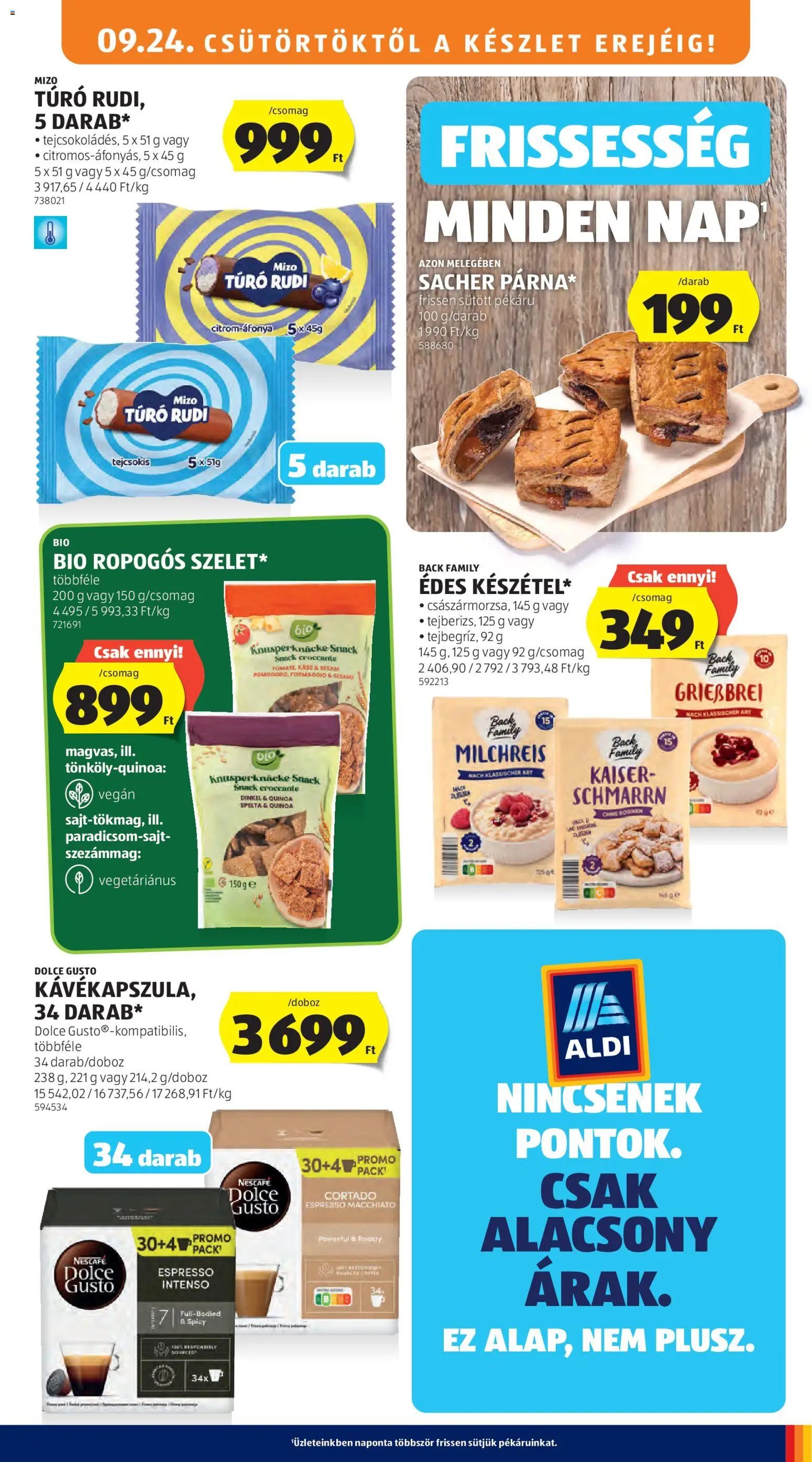 Aldi újság 2026.09.24. Aldi akciós újság