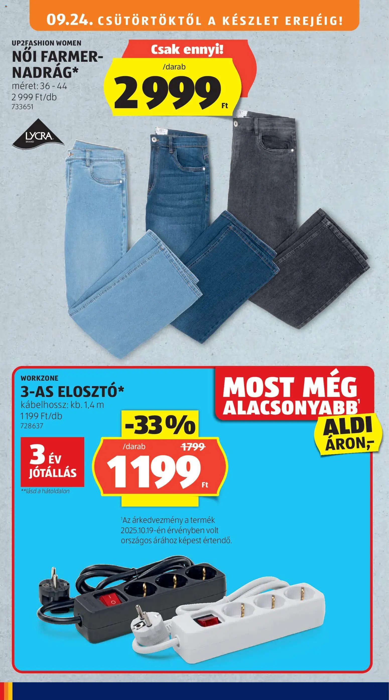 Aldi újság 2026.09.24. Aldi akciós újság