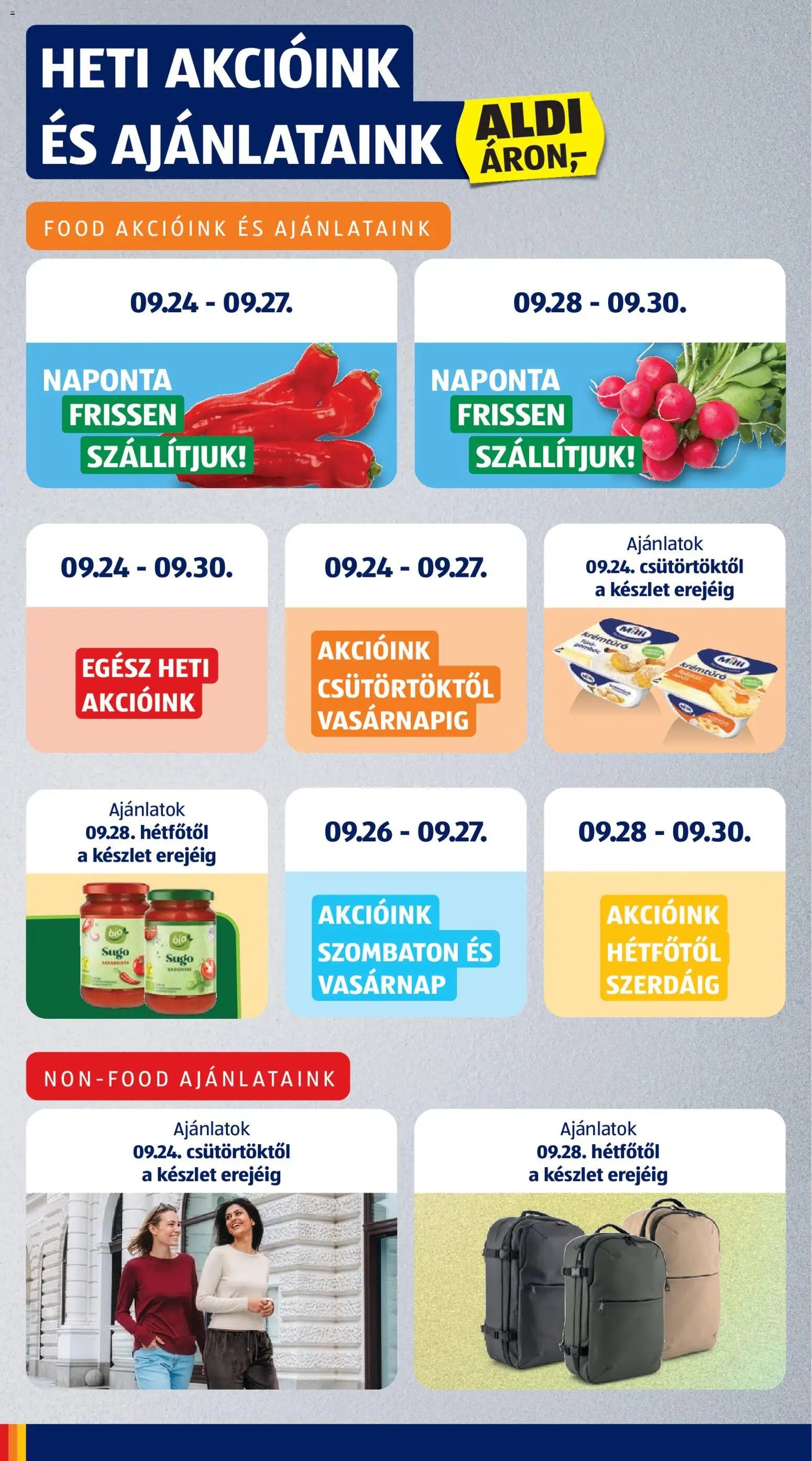 Aldi újság 2026.09.24. Aldi akciós újság
