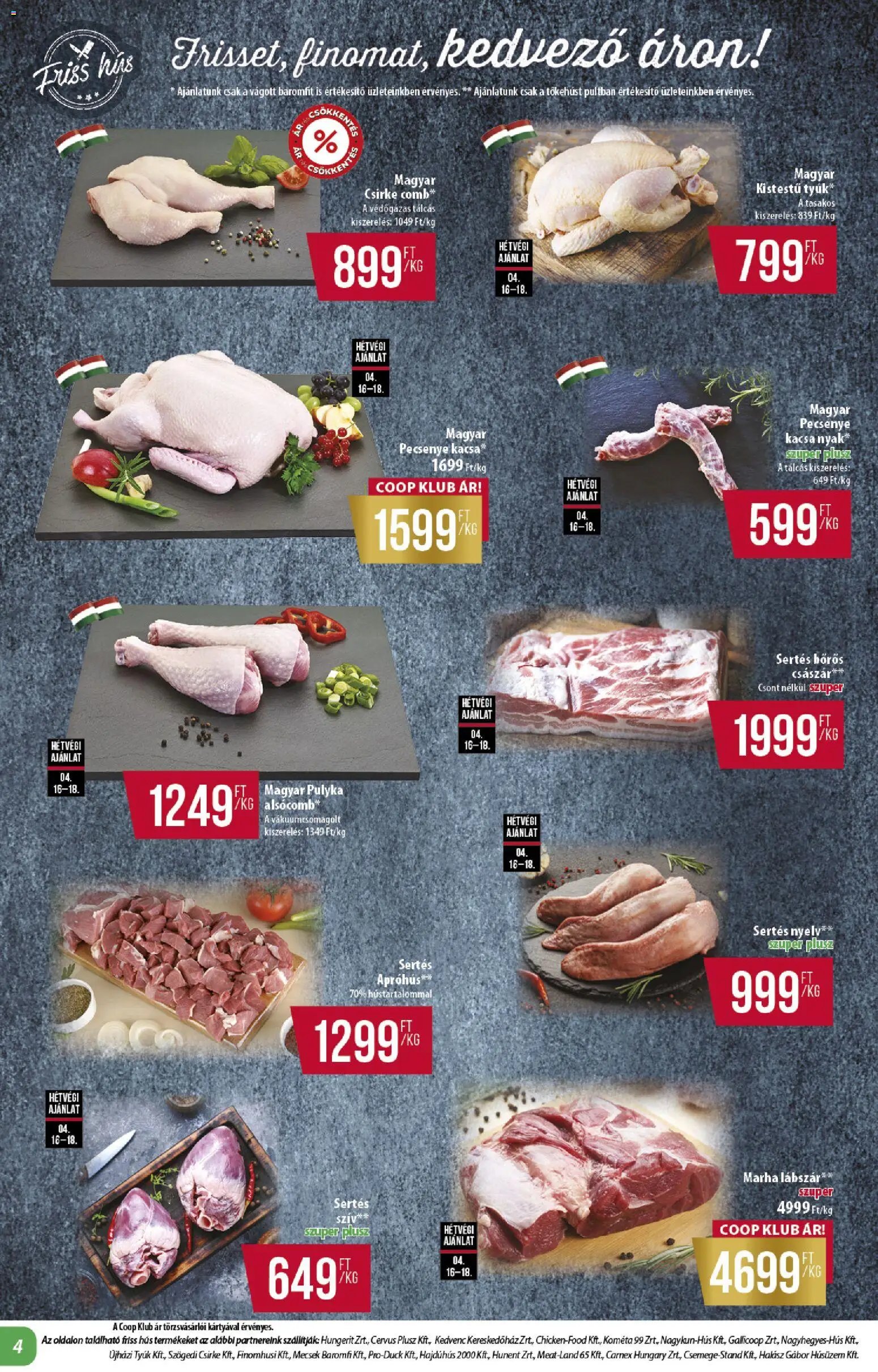 COOP újság 2026.04.16. COOP - Abc & szuper / Alföld Pro-Coop Zrt. (2026-04-16 - 2026-04-22)