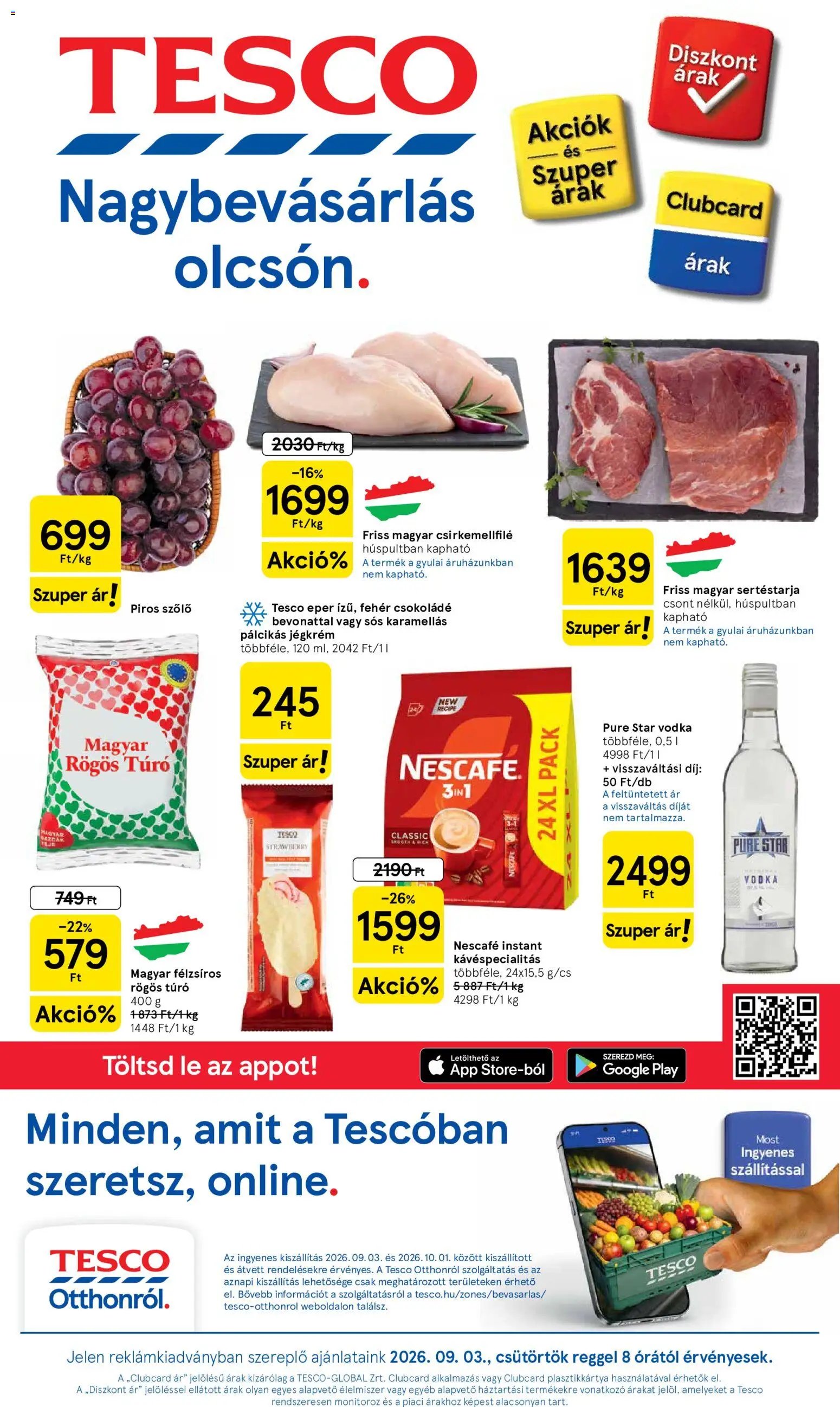 Tesco újság 2026.09.03. Tesco aktuális akciós újság