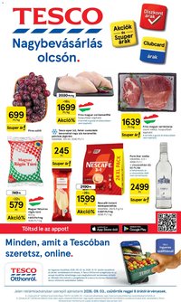 Tesco újság 2026.09.03. Tesco aktuális akciós újság