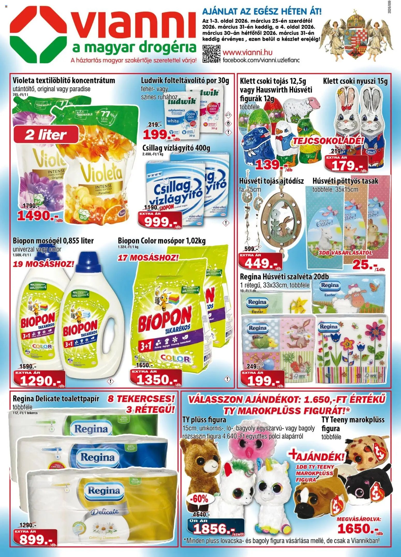 Vianni újság 2026.03.25. Vianni akciós újság (2026-03-25 - 2026-03-31)