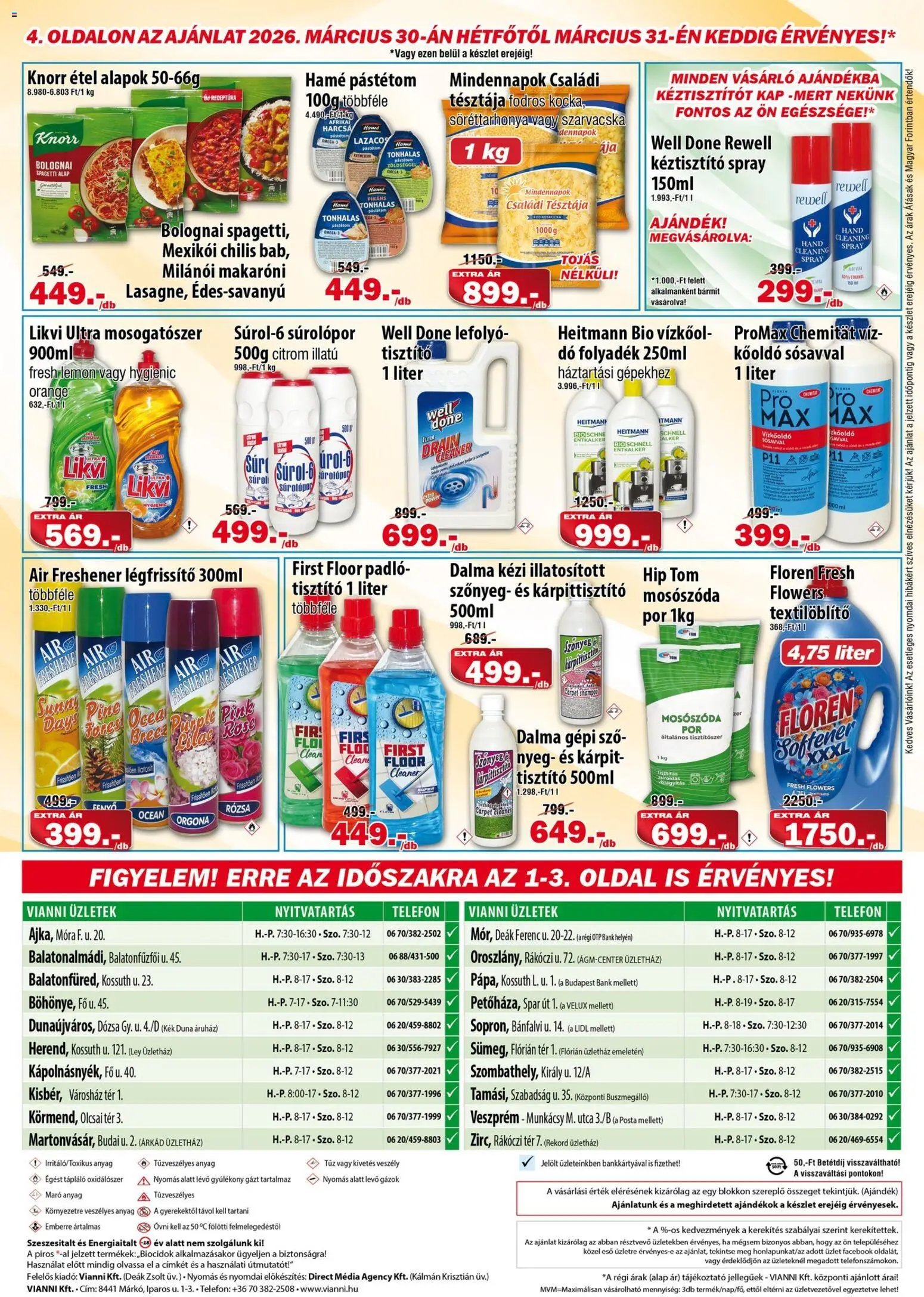 Vianni újság 2026.03.25. Vianni akciós újság (2026-03-25 - 2026-03-31)