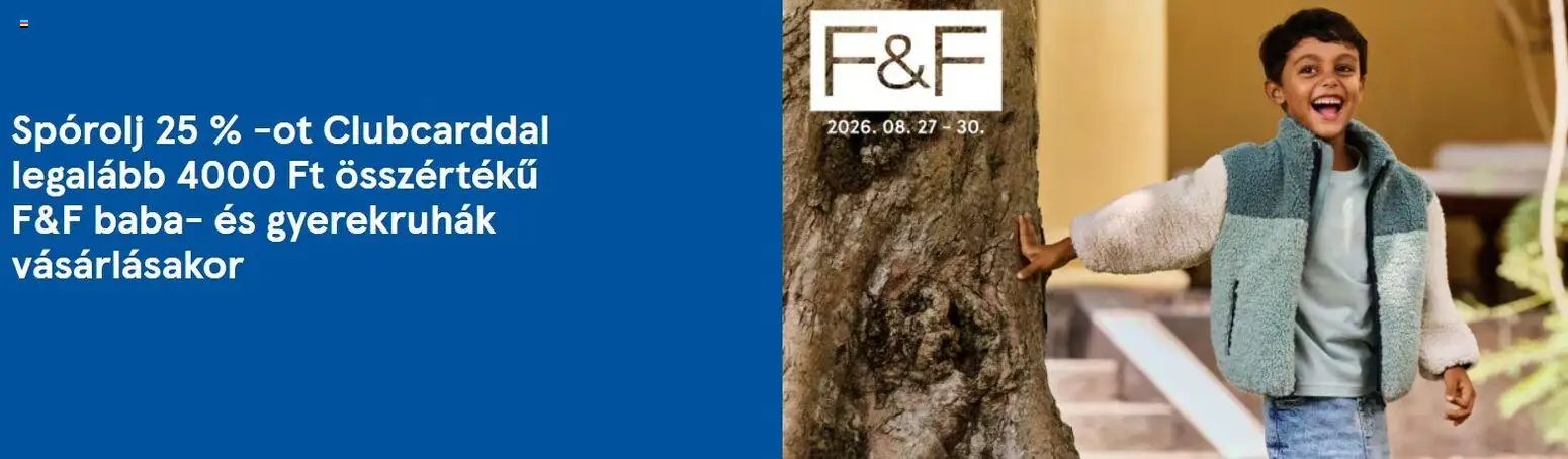 F&F újság 2026.08.27. F&F akciós újság