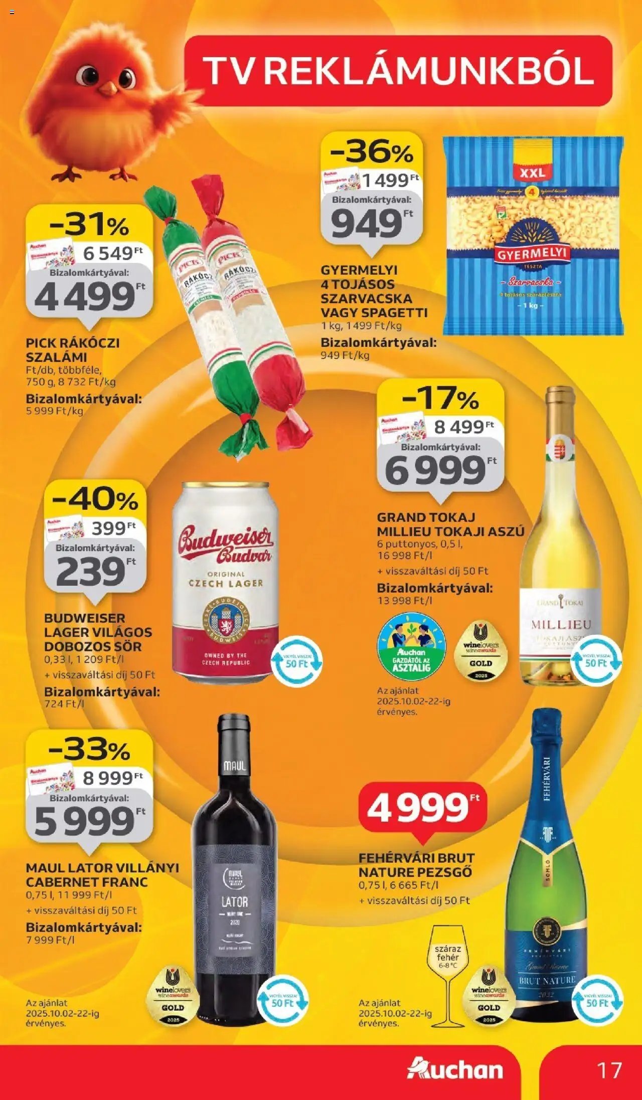 Auchan újság 2025.10.02. Akciós újság Auchan (2025-10-02 - 2025-10-08)
