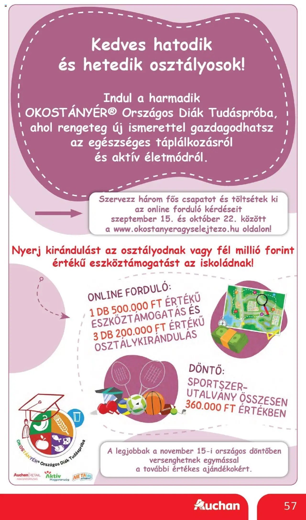 Auchan újság 2025.10.02. Akciós újság Auchan (2025-10-02 - 2025-10-08)