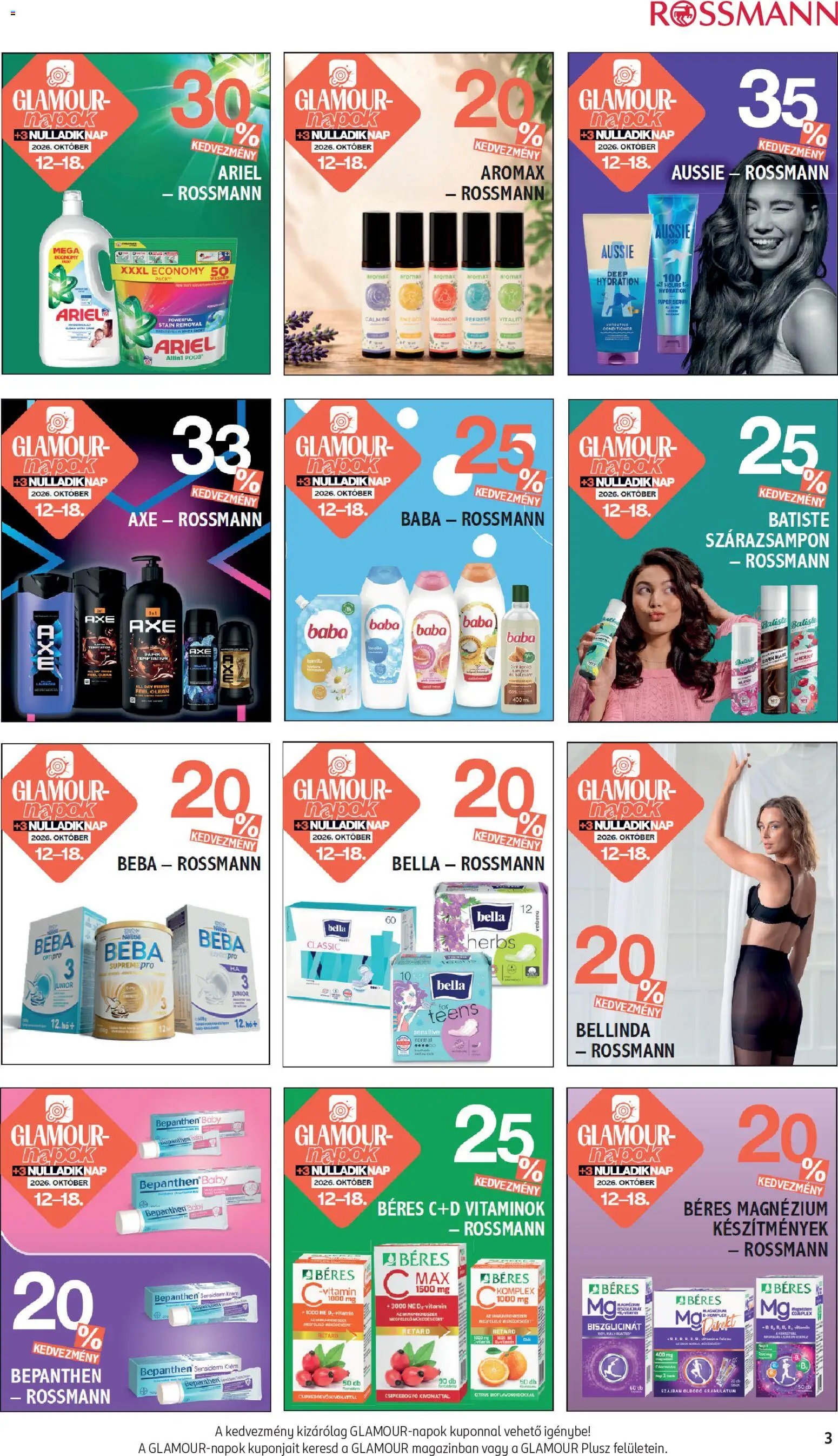 Rossmann újság 2026.10.12. Rossmann akciós újság