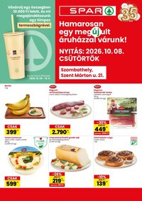 Spar újság 2026.10.08. Spar Szombathely üzlet újranyitás