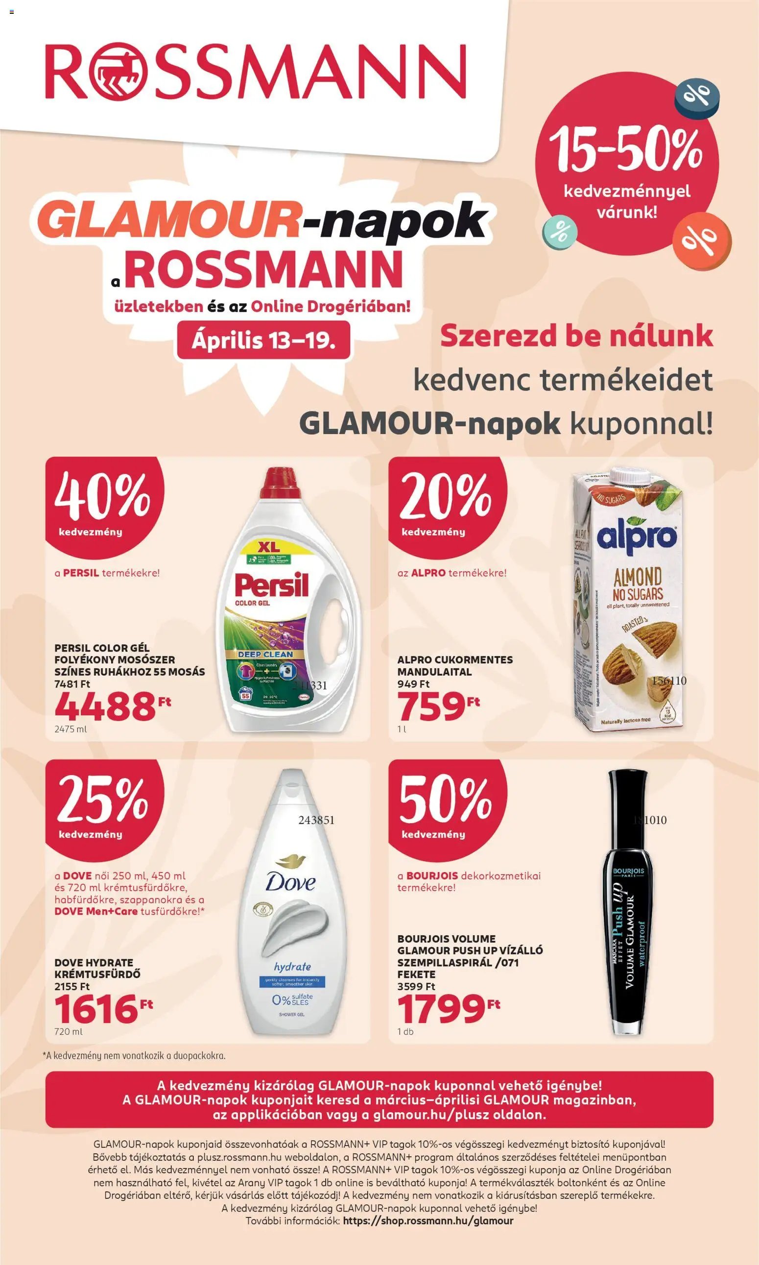 Rossmann újság 2026.04.13. Rossmann aktuális akciós újság (2026-04-13 - 2026-04-19)