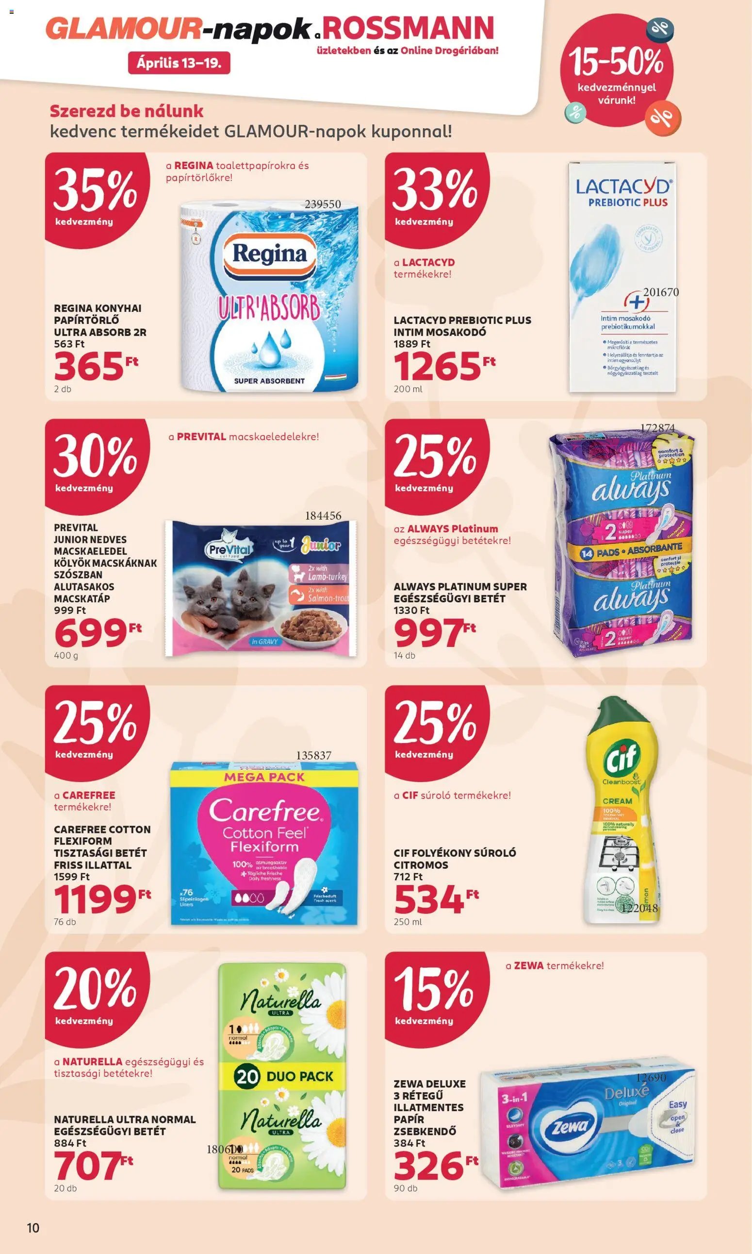 Rossmann újság 2026.04.13. Rossmann aktuális akciós újság (2026-04-13 - 2026-04-19)