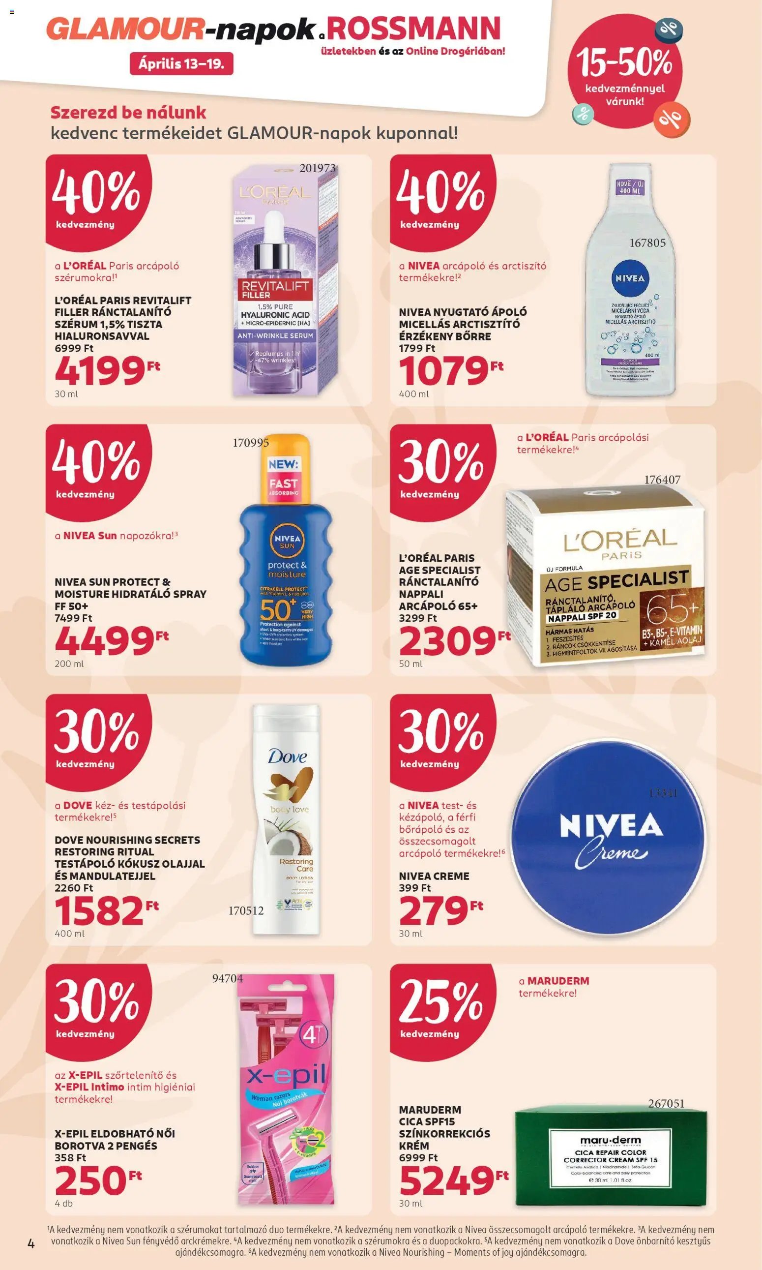 Rossmann újság 2026.04.13. Rossmann aktuális akciós újság (2026-04-13 - 2026-04-19)