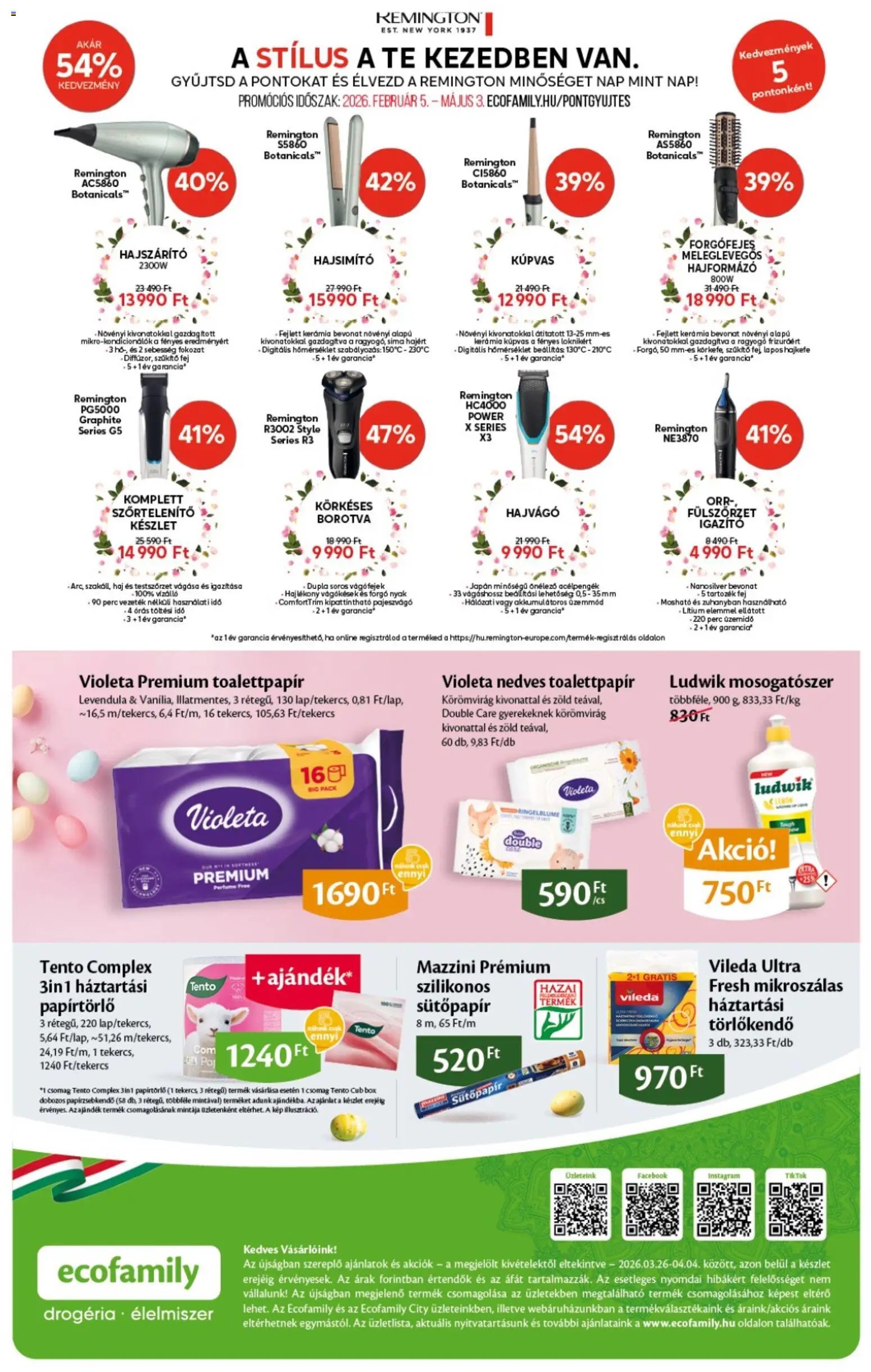 EcoFamily újság 2026.03.26. EcoFamily akciós újság (2026-03-26 - 2026-04-04)