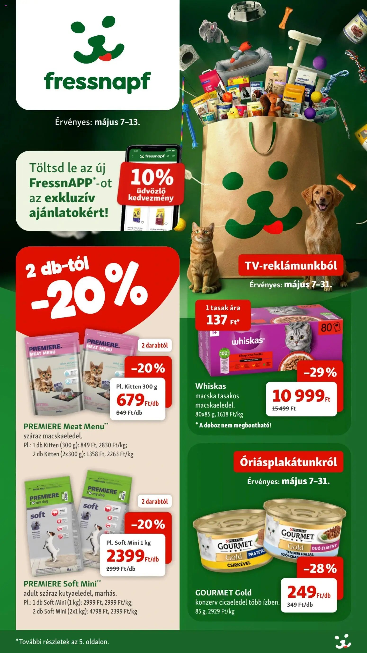 Fressnapf újság 2026.05.07. Fressnapf akciós újság (2026-05-07 - 2026-05-13)