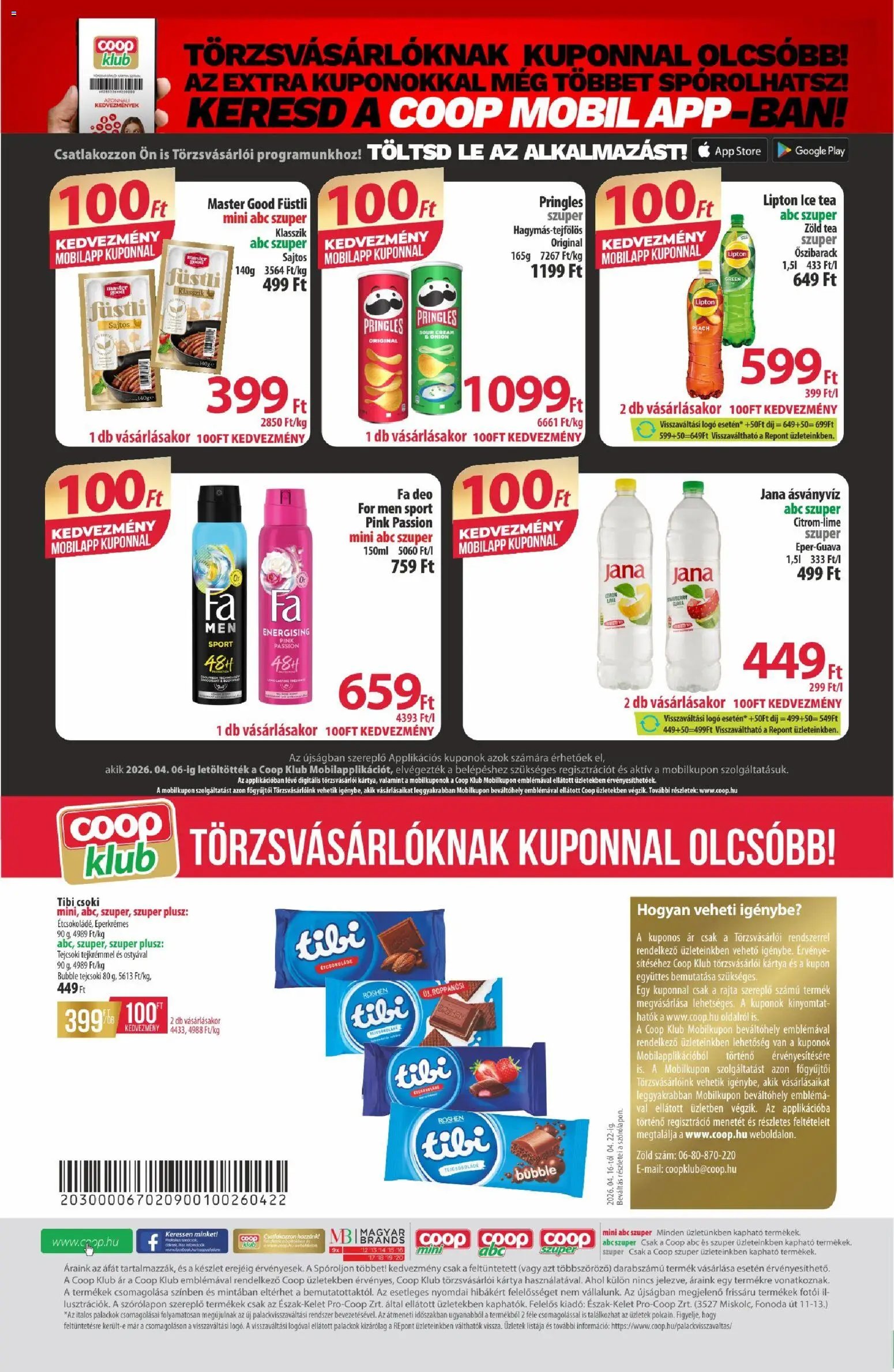 COOP újság 2026.04.16. COOP - Újság Észak Kelet Pro-Coop Zrt (2026-04-16 - 2026-04-22)