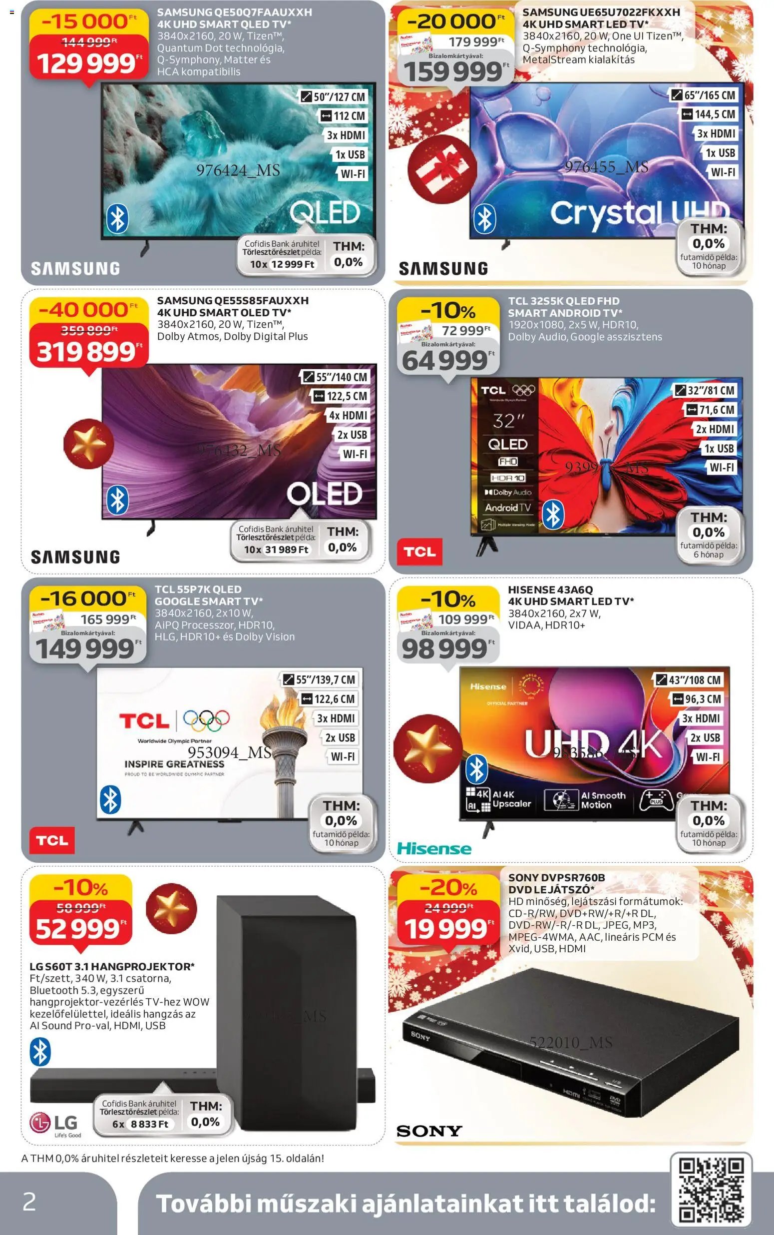 Auchan újság 2025.11.27. Elektronikai ajánlataink (2025-11-27 - 2025-12-10)