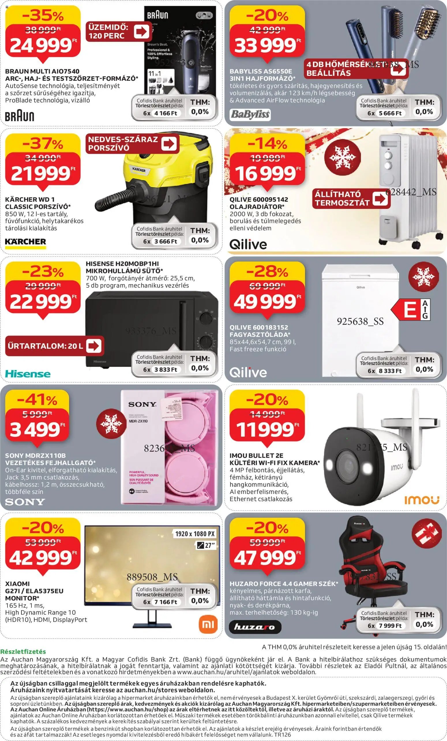 Auchan újság 2025.11.27. Elektronikai ajánlataink (2025-11-27 - 2025-12-10)