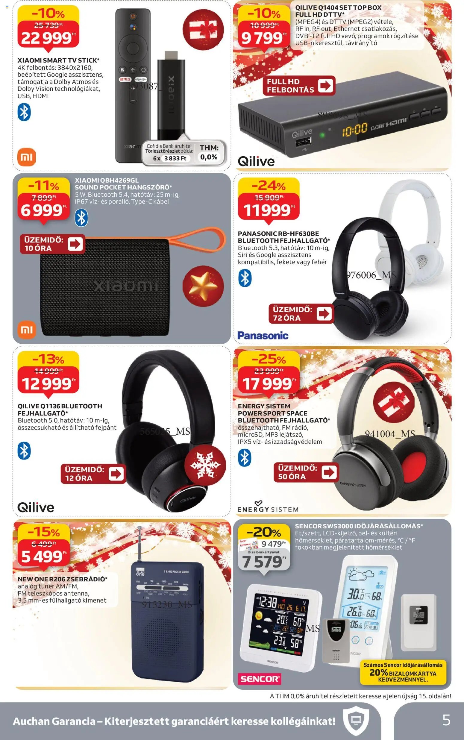 Auchan újság 2025.11.27. Elektronikai ajánlataink (2025-11-27 - 2025-12-10)