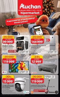 Auchan újság 2025.11.27. Elektronikai ajánlataink (2025-11-27 - 2025-12-10)