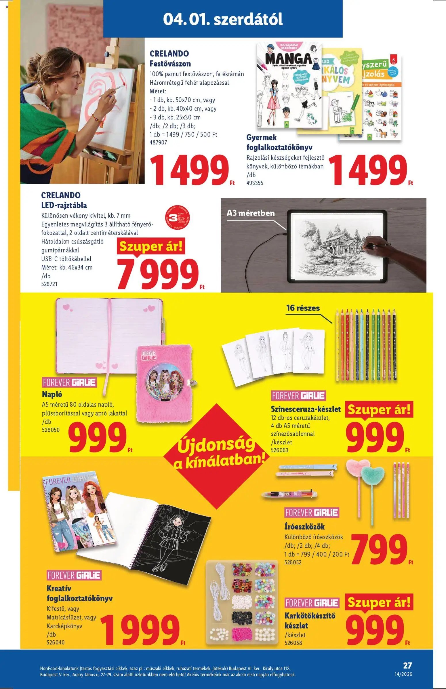 Lidl újság 2026.04.01. Lidl akciós újság (2026-04-01 - 2026-04-08)