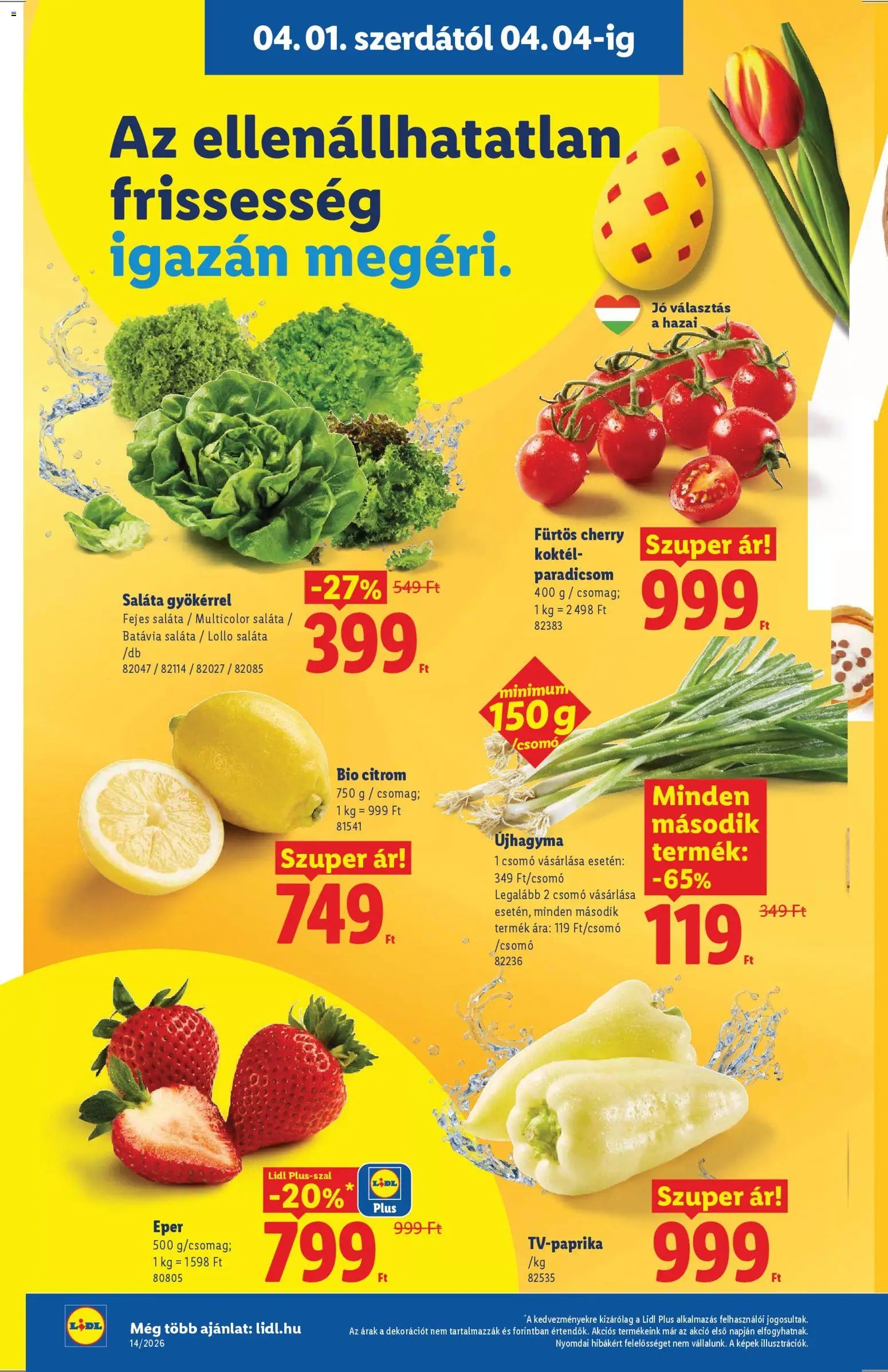 Lidl újság 2026.04.01. Lidl akciós újság (2026-04-01 - 2026-04-08)