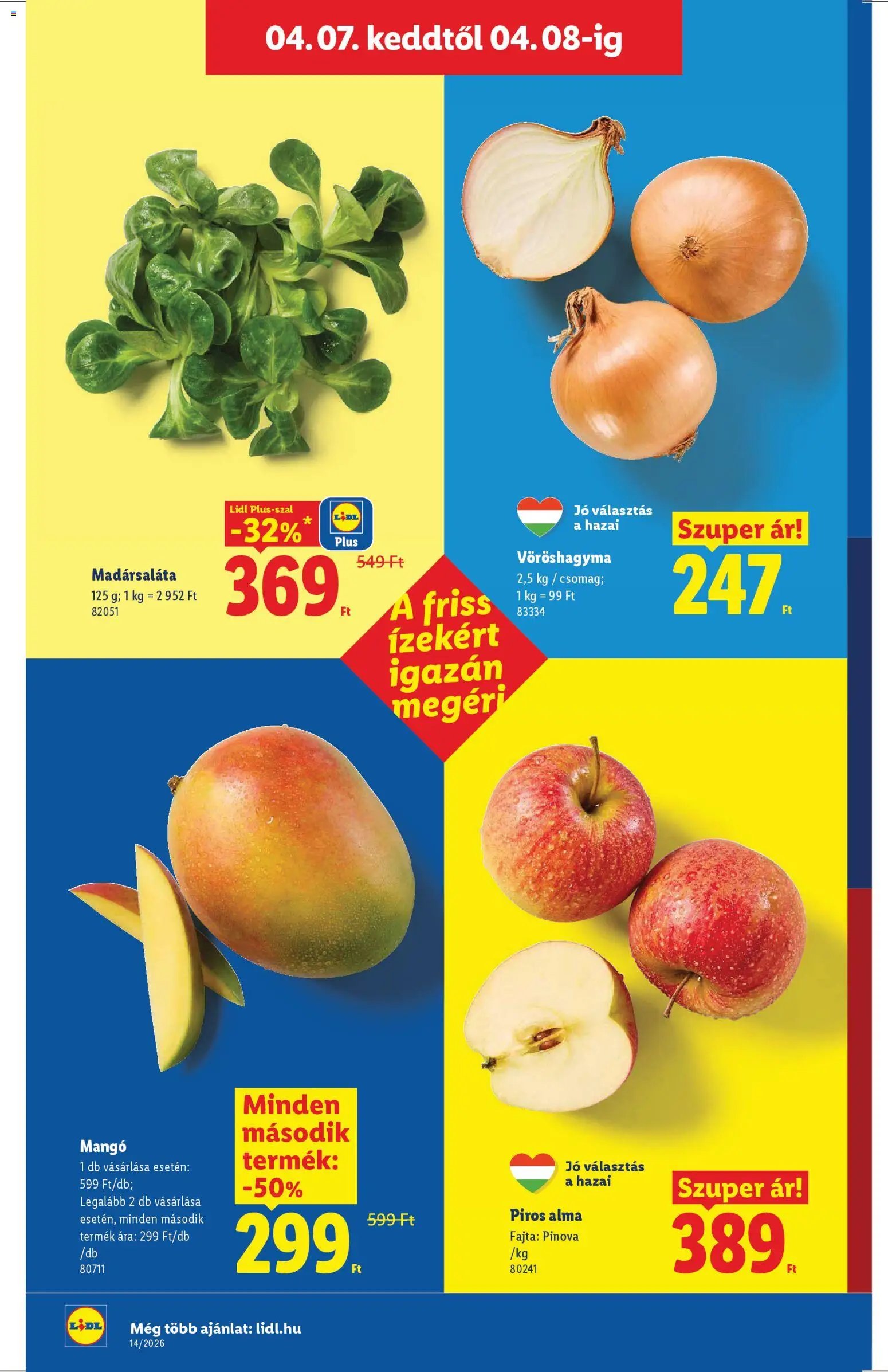 Lidl újság 2026.04.01. Lidl akciós újság (2026-04-01 - 2026-04-08)