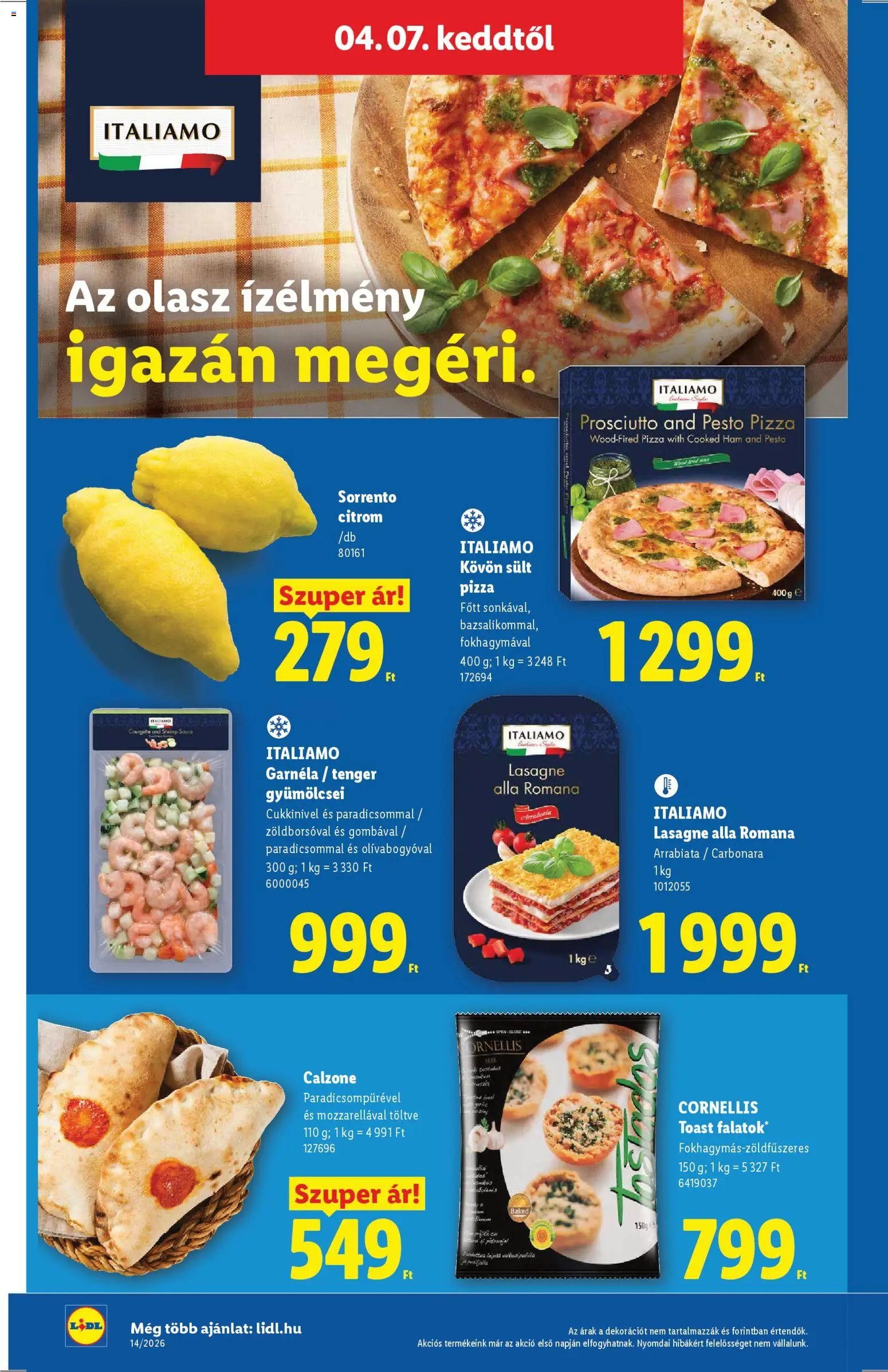 Lidl újság 2026.04.01. Lidl akciós újság (2026-04-01 - 2026-04-08)