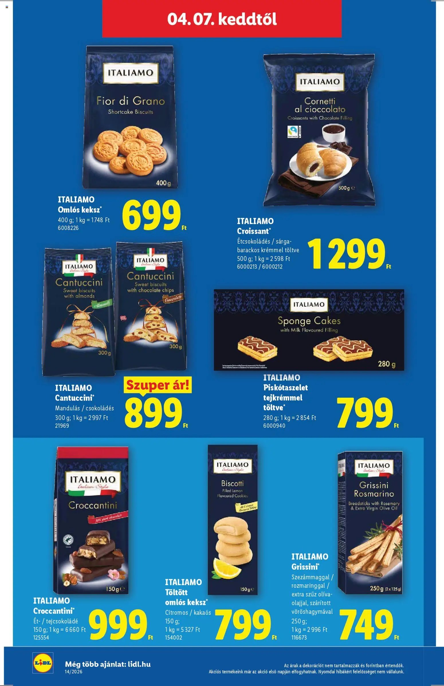 Lidl újság 2026.04.01. Lidl akciós újság (2026-04-01 - 2026-04-08)