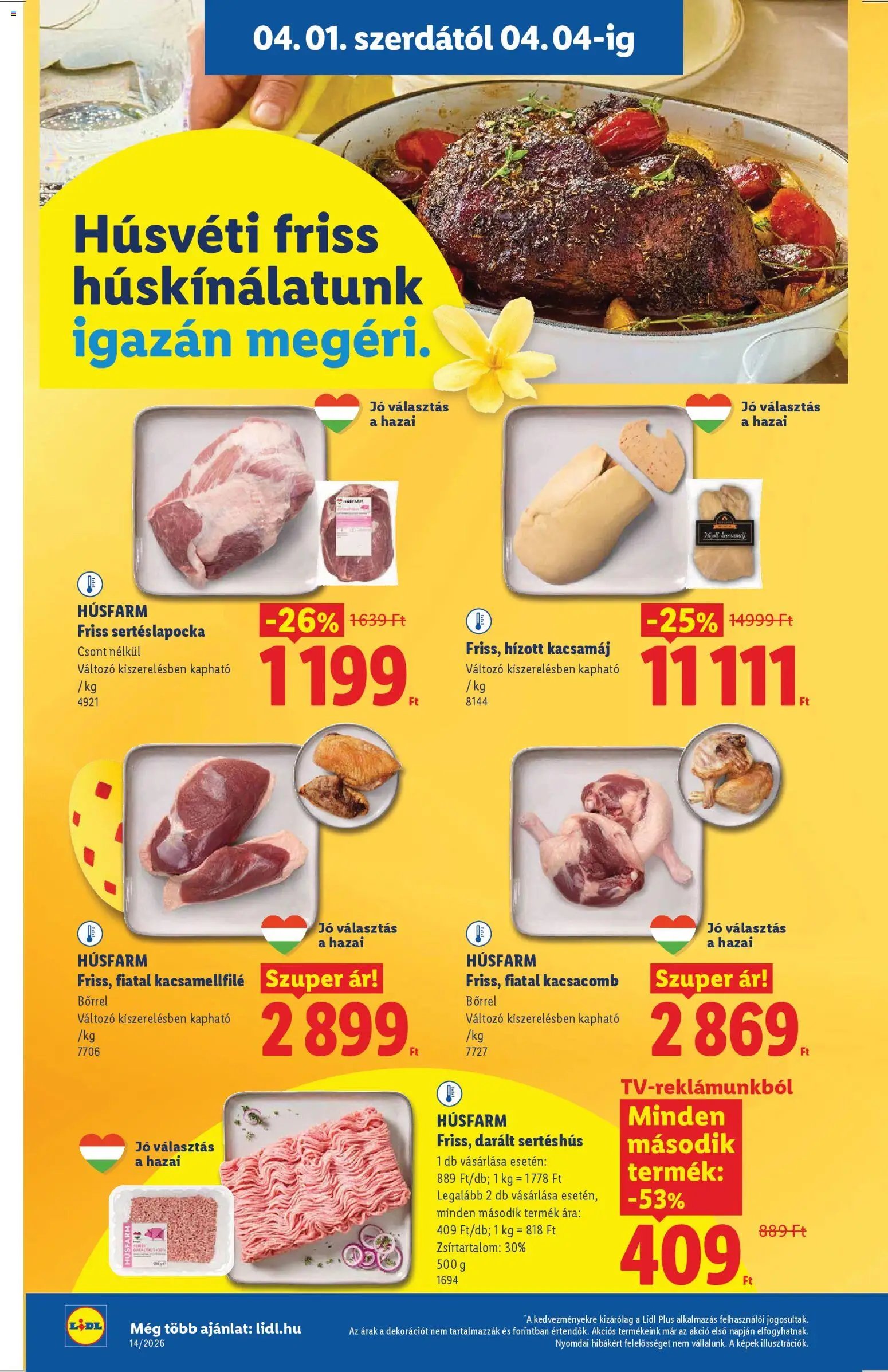 Lidl újság 2026.04.01. Lidl akciós újság (2026-04-01 - 2026-04-08)