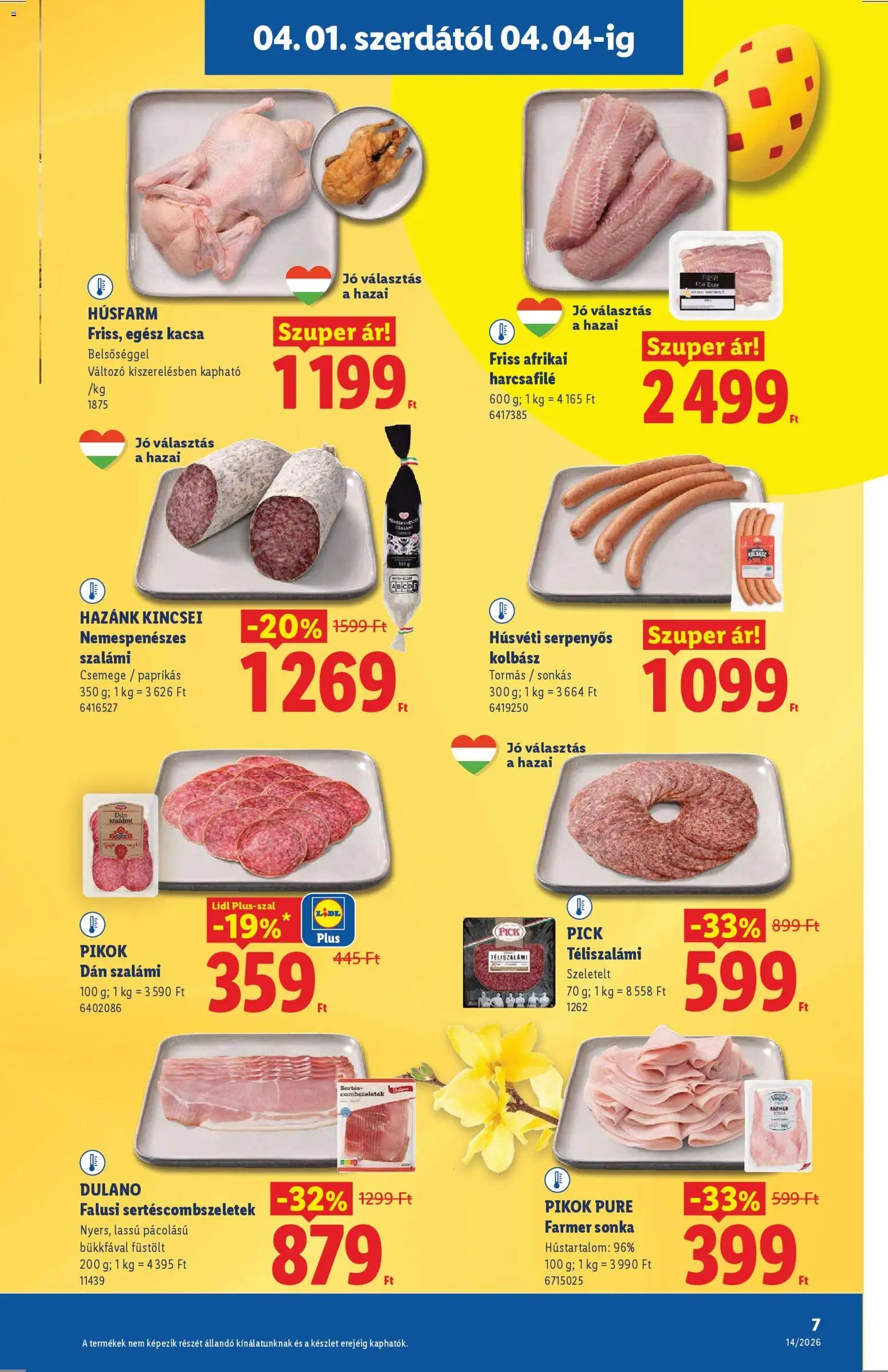 Lidl újság 2026.04.01. Lidl akciós újság (2026-04-01 - 2026-04-08)