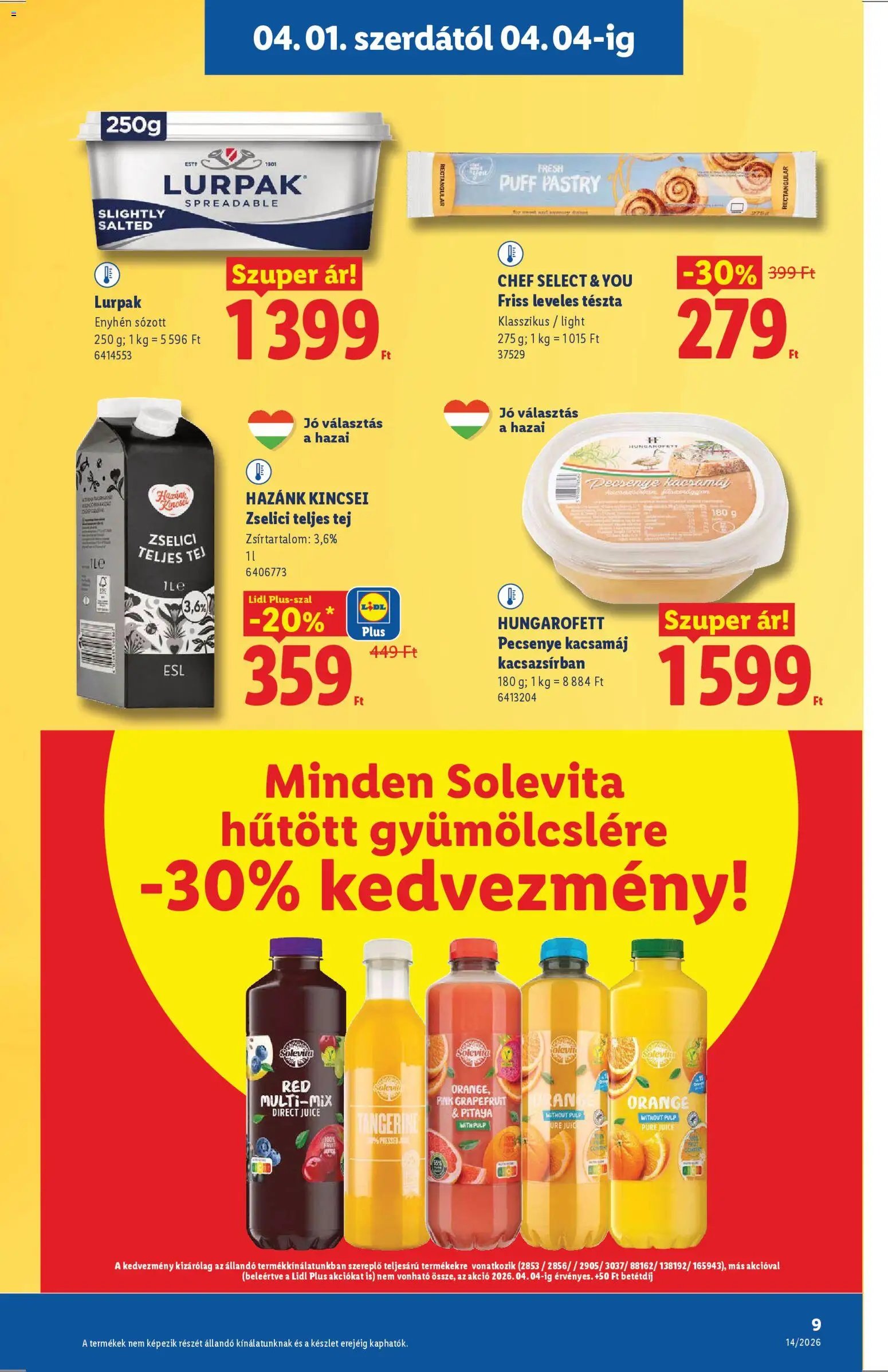 Lidl újság 2026.04.01. Lidl akciós újság (2026-04-01 - 2026-04-08)