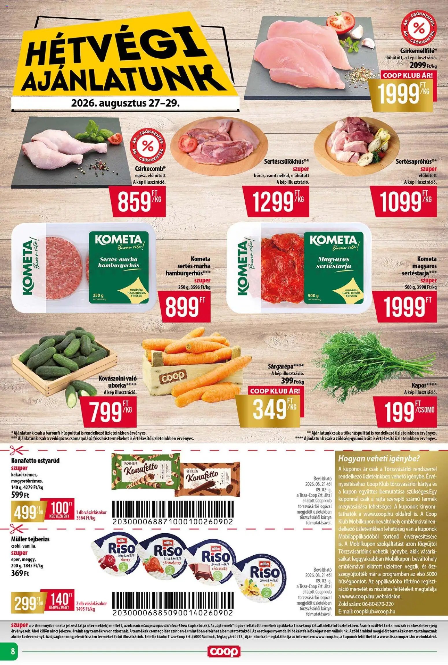 COOP újság 2026.08.27. COOP - Abc & Szuper / Tisza