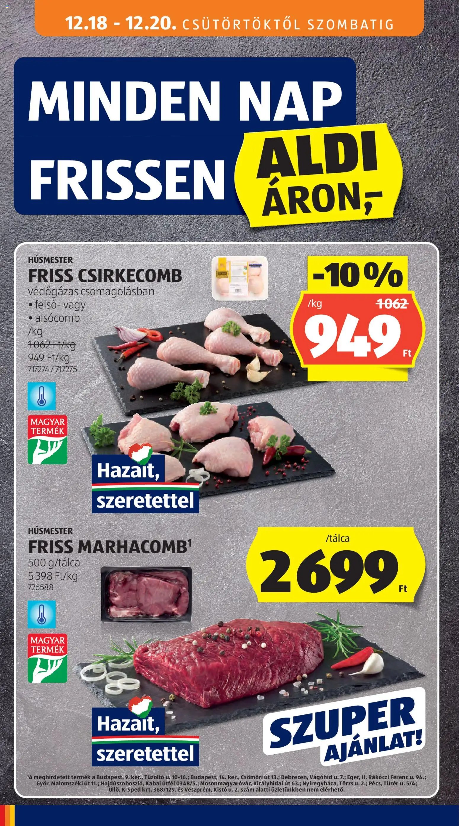 Aldi újság 2025.12.18. Akciós újság Aldi (2025-12-18 - 2025-12-24)