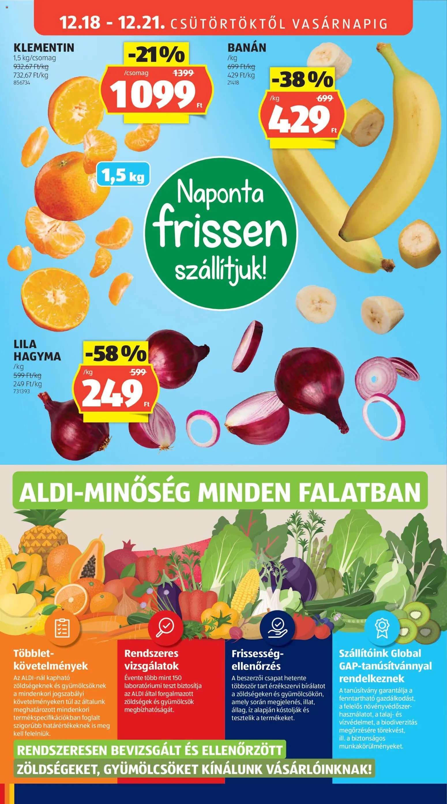 Aldi újság 2025.12.18. Akciós újság Aldi (2025-12-18 - 2025-12-24)