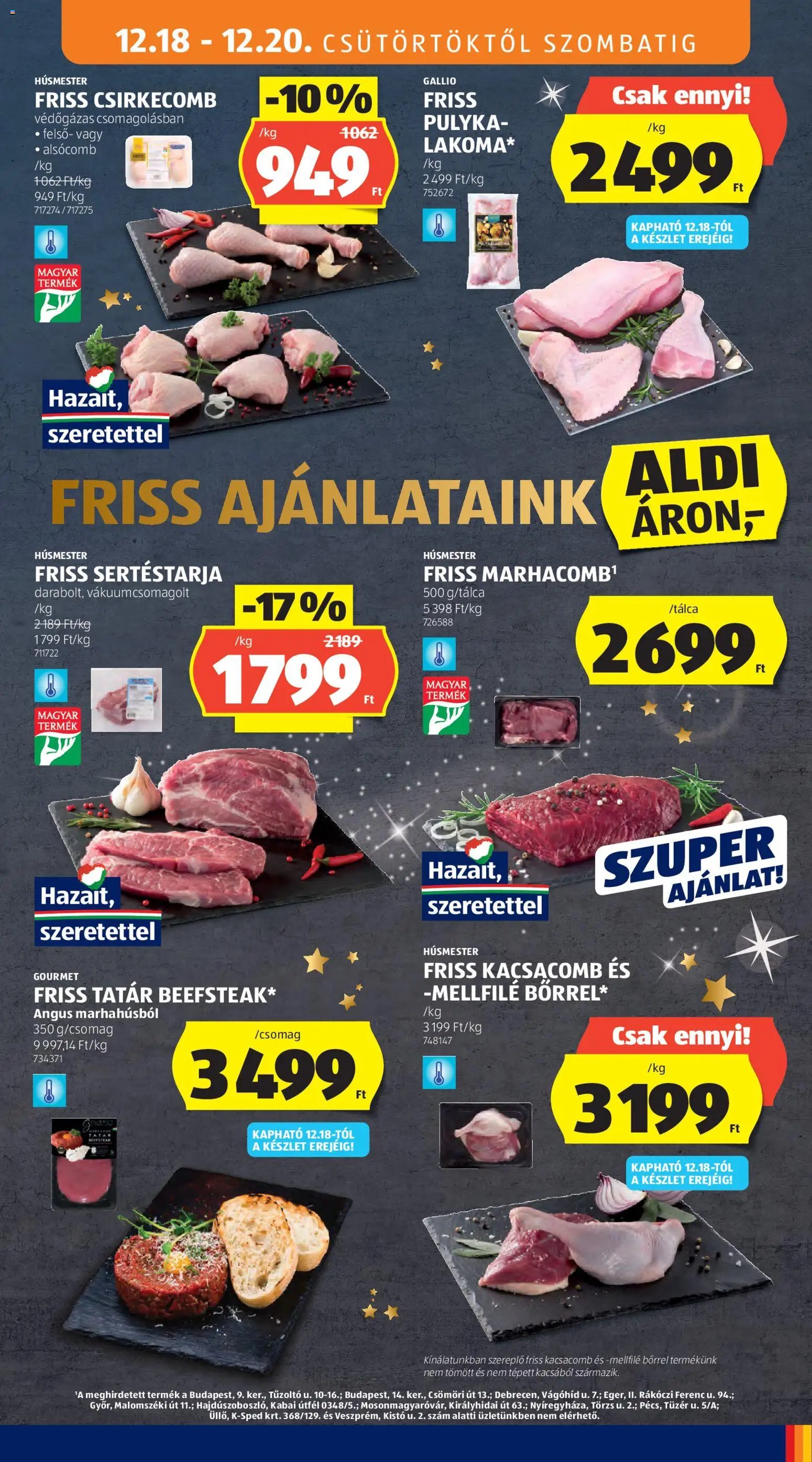 Aldi újság 2025.12.18. Akciós újság Aldi (2025-12-18 - 2025-12-24)